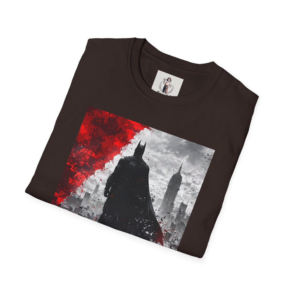 Batman Marvel Unisex Softstyle T-Shirt, Comic Book Tee, Geeky Clothing, Cosplay Costume Top