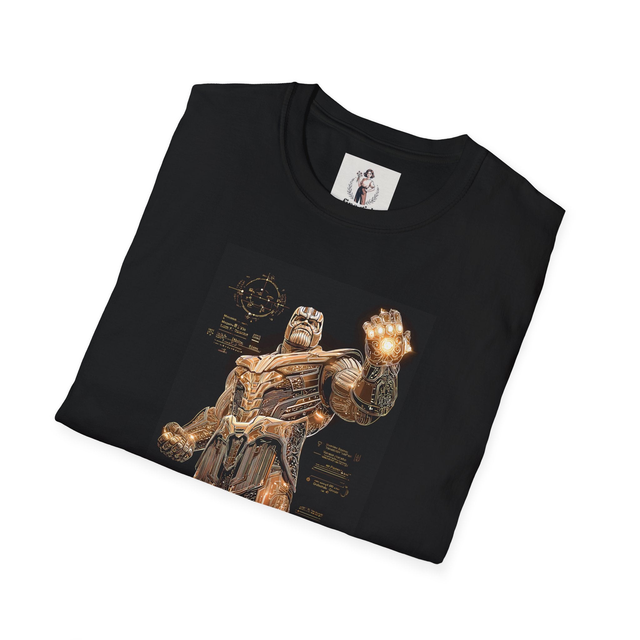 Thanos Superhero Marvel Unisex Softstyle T-Shirt, Comic Book Tee, Geeky Clothing, Cosplay Costume Top