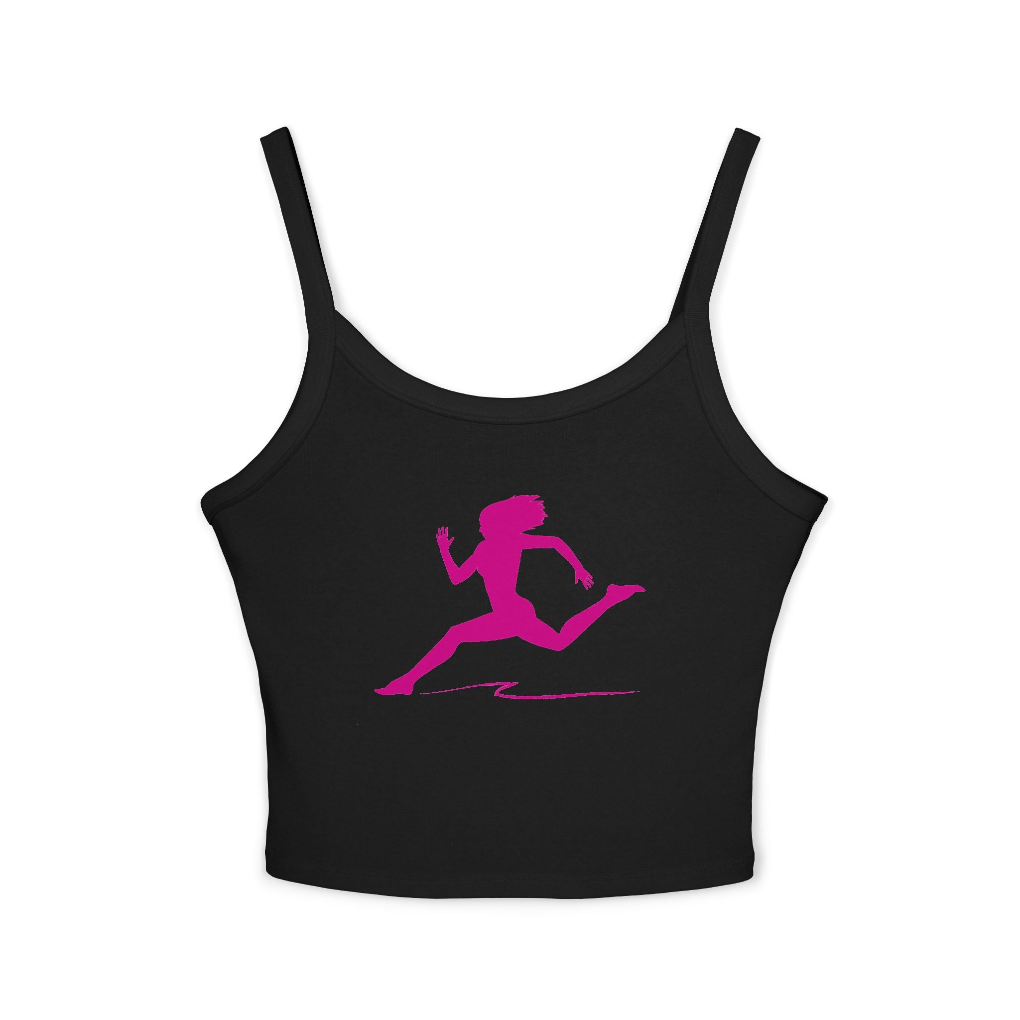 Running Woman Tank Top, Athletic Workout Top, Fitness Sleeveless Shirt, Jogging Muscle Tee, Exercise Gym Cami