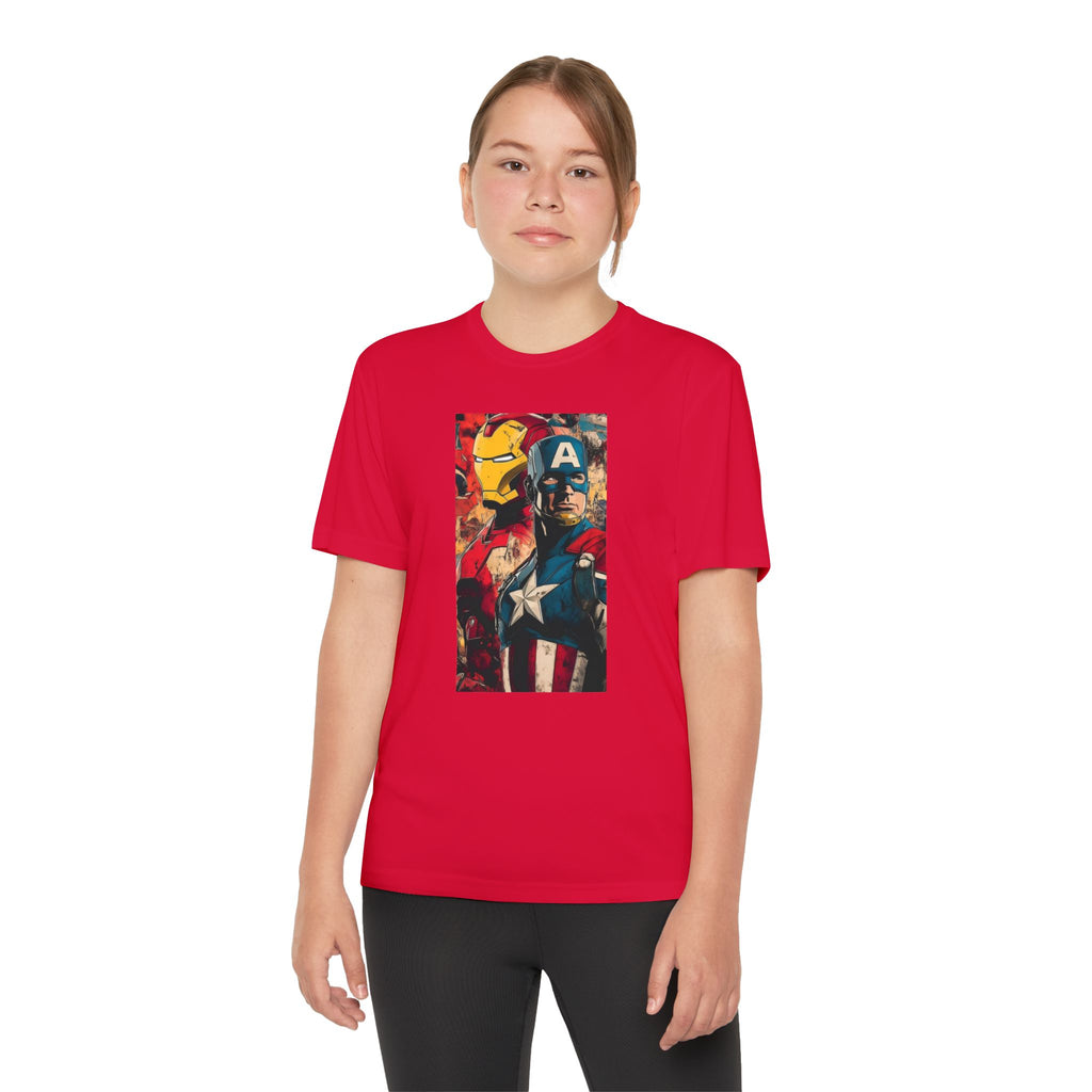 Advengers Youth T-Shirt Sports Graphic Tee, Cool Athletic Shirt for Kids, Perfect for Sports Events, Team Spirit