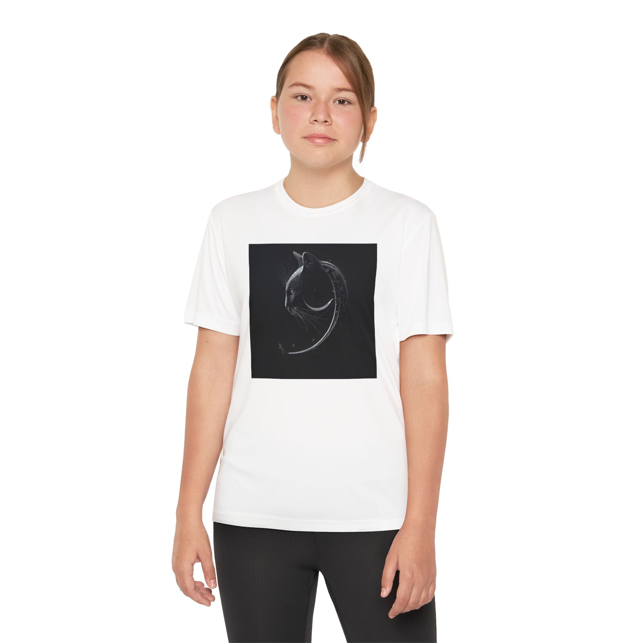 Youth Tee Shirt, Kids Animal Graphic Top, Cute Black and White Tee, Children's Zoo Theme Shirt, Bamboo Bear
