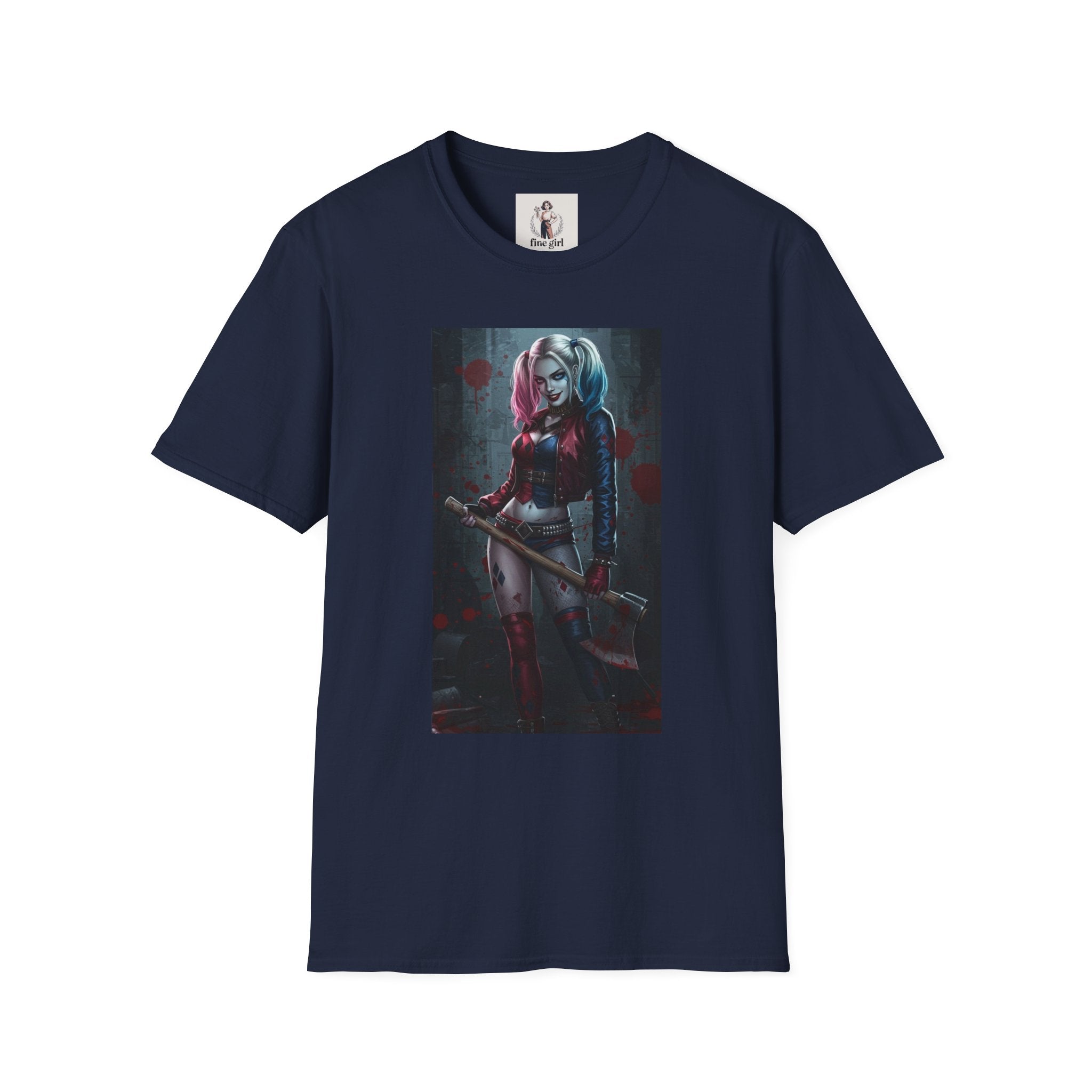 Haily Quinn Superhero Marvel Unisex Softstyle T-Shirt, Comic Book Tee, Graphic Novel Shirt, Geeky Clothing, Cosplay Costume Top