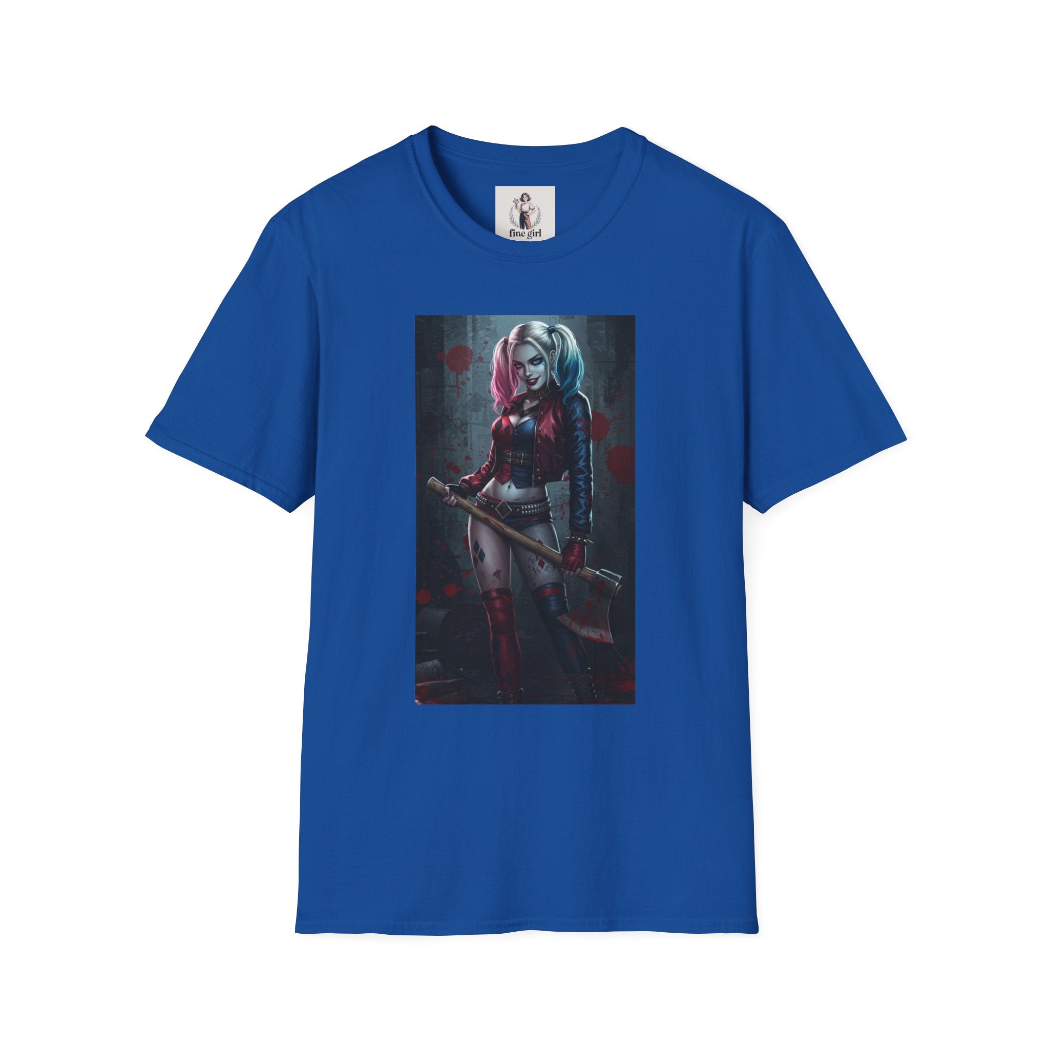 Haily Quinn Superhero Marvel Unisex Softstyle T-Shirt, Comic Book Tee, Graphic Novel Shirt, Geeky Clothing, Cosplay Costume Top