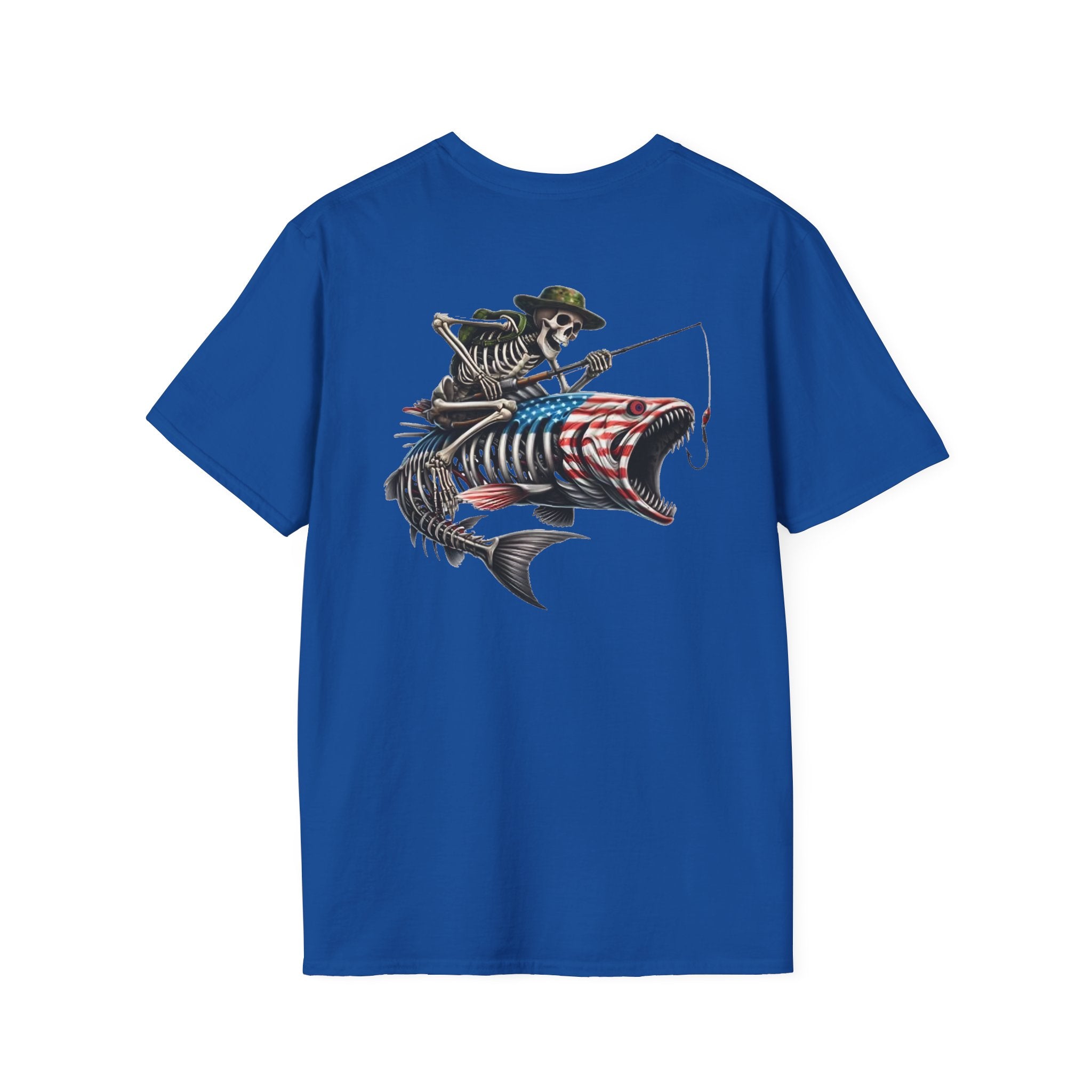 Patriotic Fishing Tshirt, American Flag Tee, 4th of July Shirt, USA Independence Day Top, Patriotic Graphic Tee, Unisex Patriotic