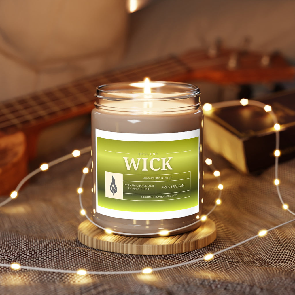 Soy Candles, OPULENT Wick, Hand-poured in the US, White Lid, 9oz, Aromatherapy, Relaxation, Home Decor, Gift, Scented Candles