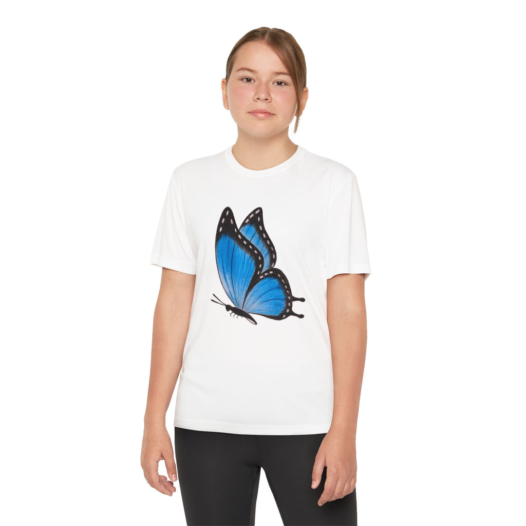 Butterffy Youth T-Shirt Sports Graphic Tee, Cool Athletic Shirt for Kids, Perfect for Sports Events, Team Spirit
