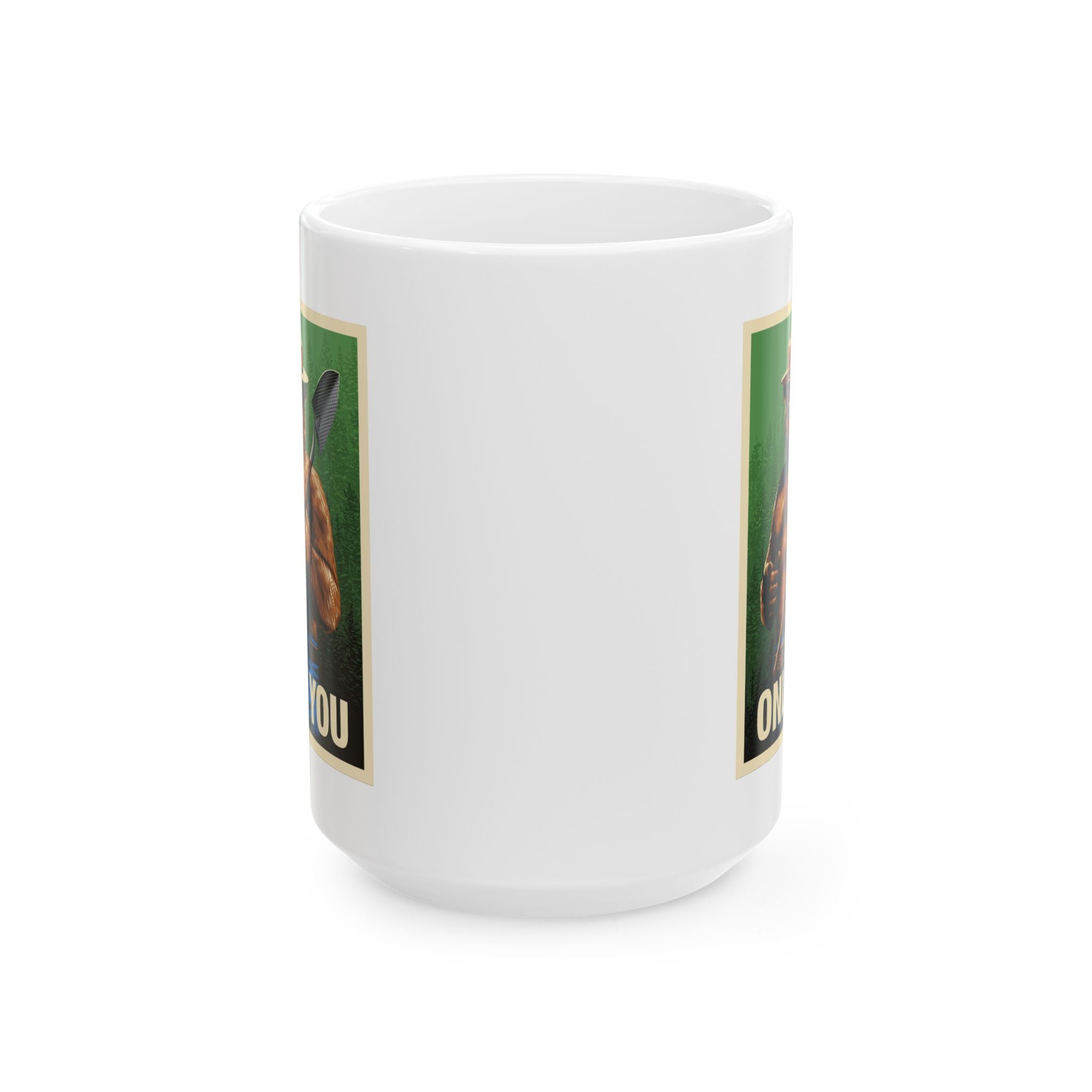 Smokey Bear Firefighter Coffee Mug, Tea Cup, Gift for First Responders, Campfire Enthusiasts, Firefighters Appreciation, Firefighting, Fire