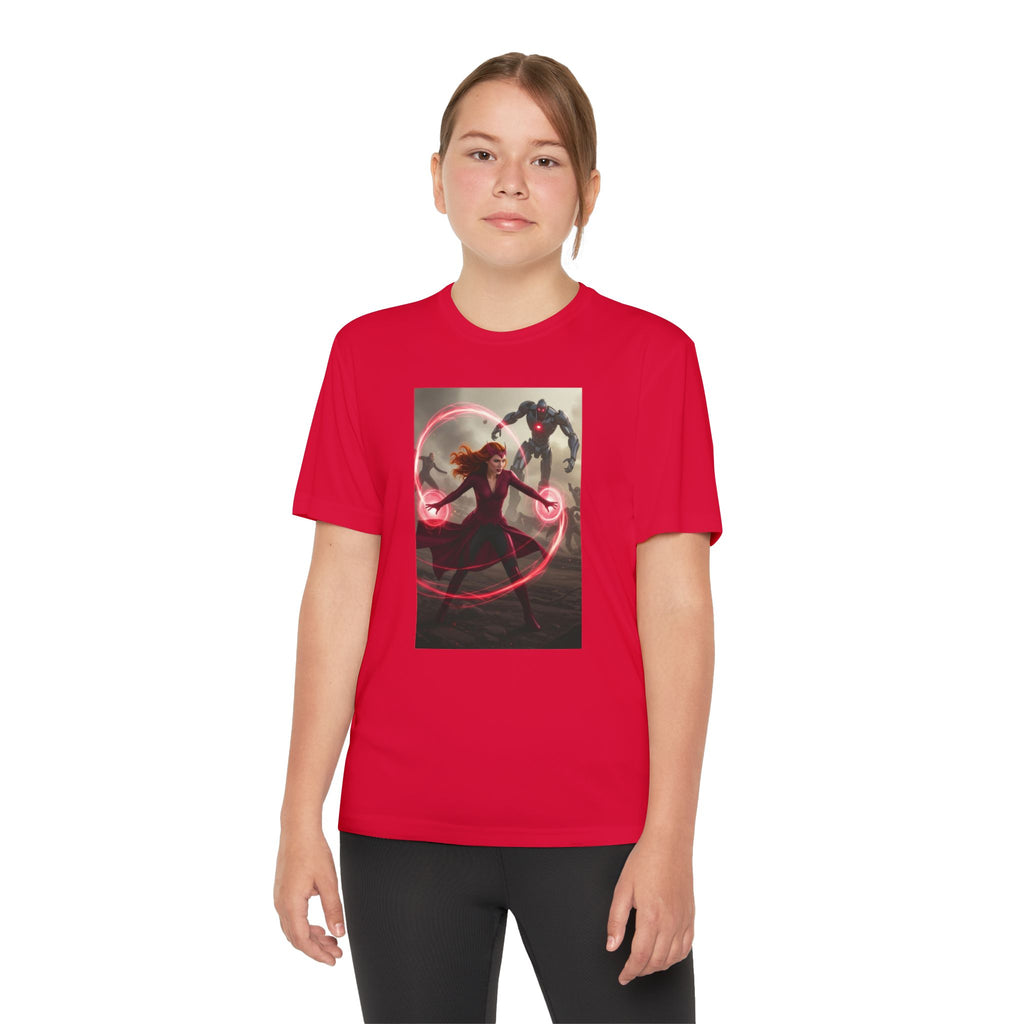 Superhero Youth T-Shirt Sports Graphic Tee, Cool Athletic Shirt for Kids