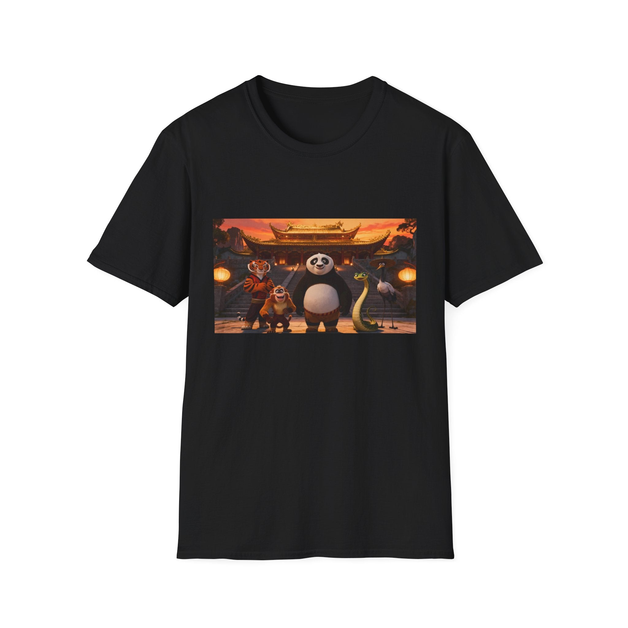 Kung Fu Panda Unisex Softstyle T-Shirt, DreamWorks Animation Youth Competitor Tee, Graphic Tee, Movie Fan Gift, Cult Classic Shirt, Comfy