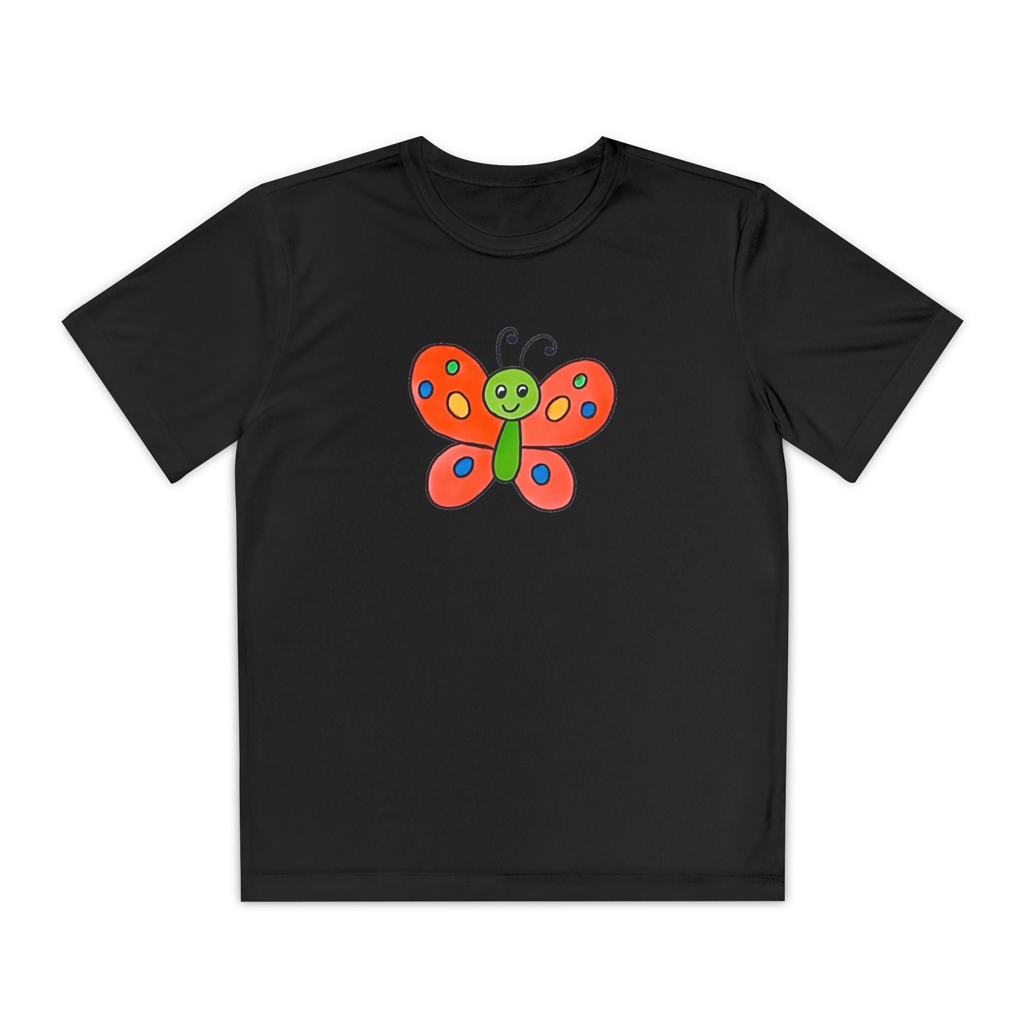 Butterffy Youth T-Shirt Sports Graphic Tee, Cool Athletic Shirt for Kids, Perfect for Sports Events, Team Spirit