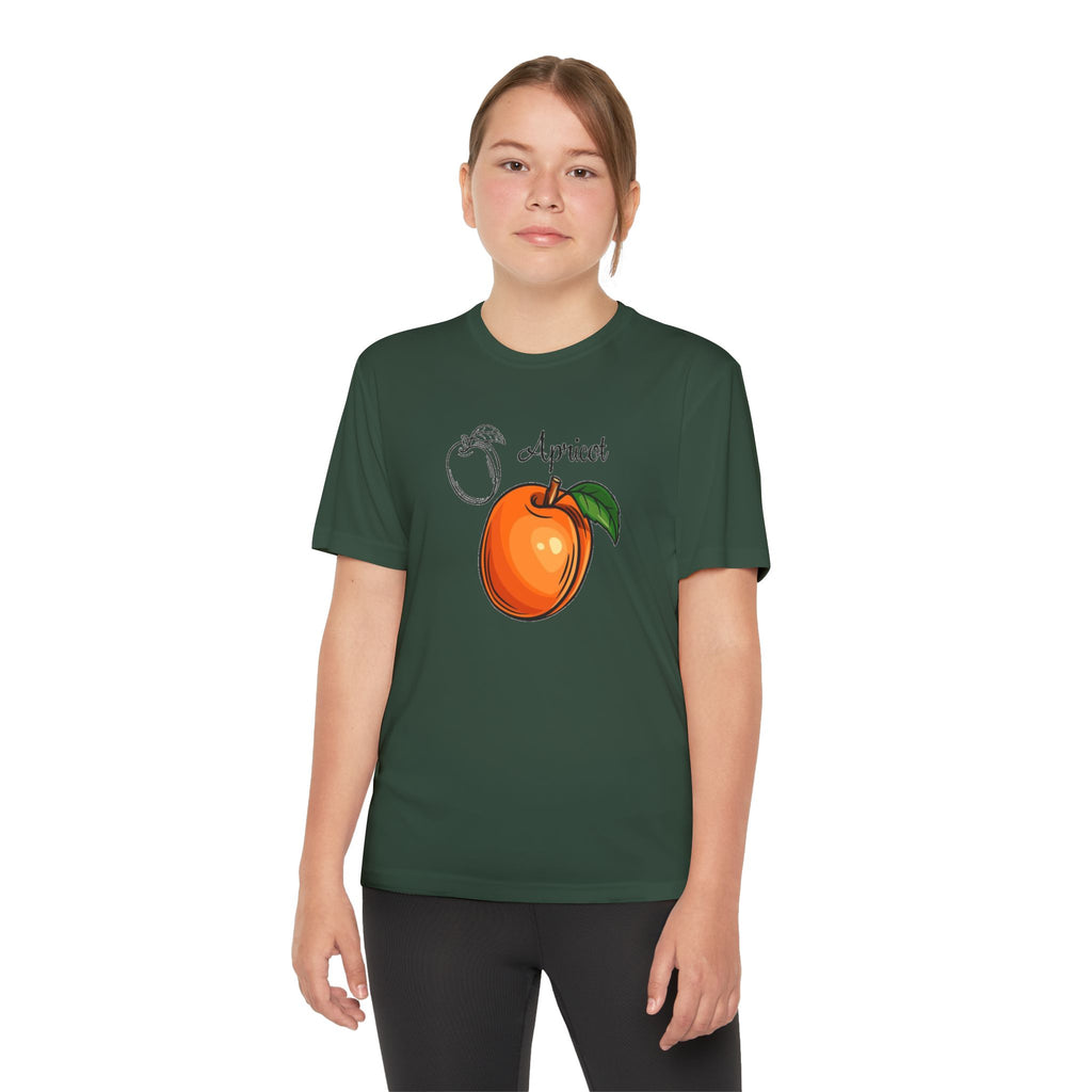 Apricot Youth T-Shirt Sports Graphic Tee, Cool Athletic Shirt for Kids, Perfect for Sports Events, Team Spirit