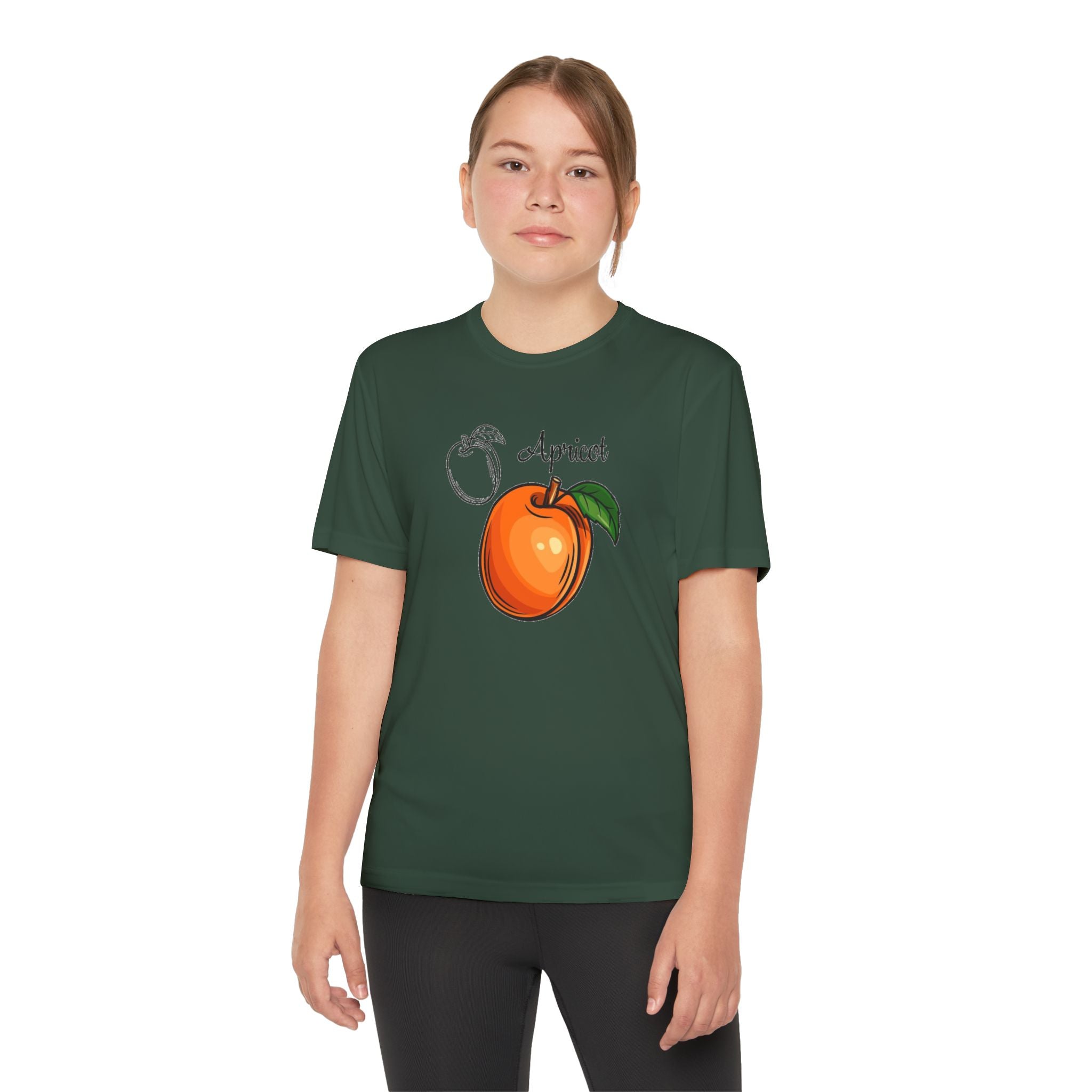 Apricot Youth T-Shirt Sports Graphic Tee, Cool Athletic Shirt for Kids, Perfect for Sports Events, Team Spirit