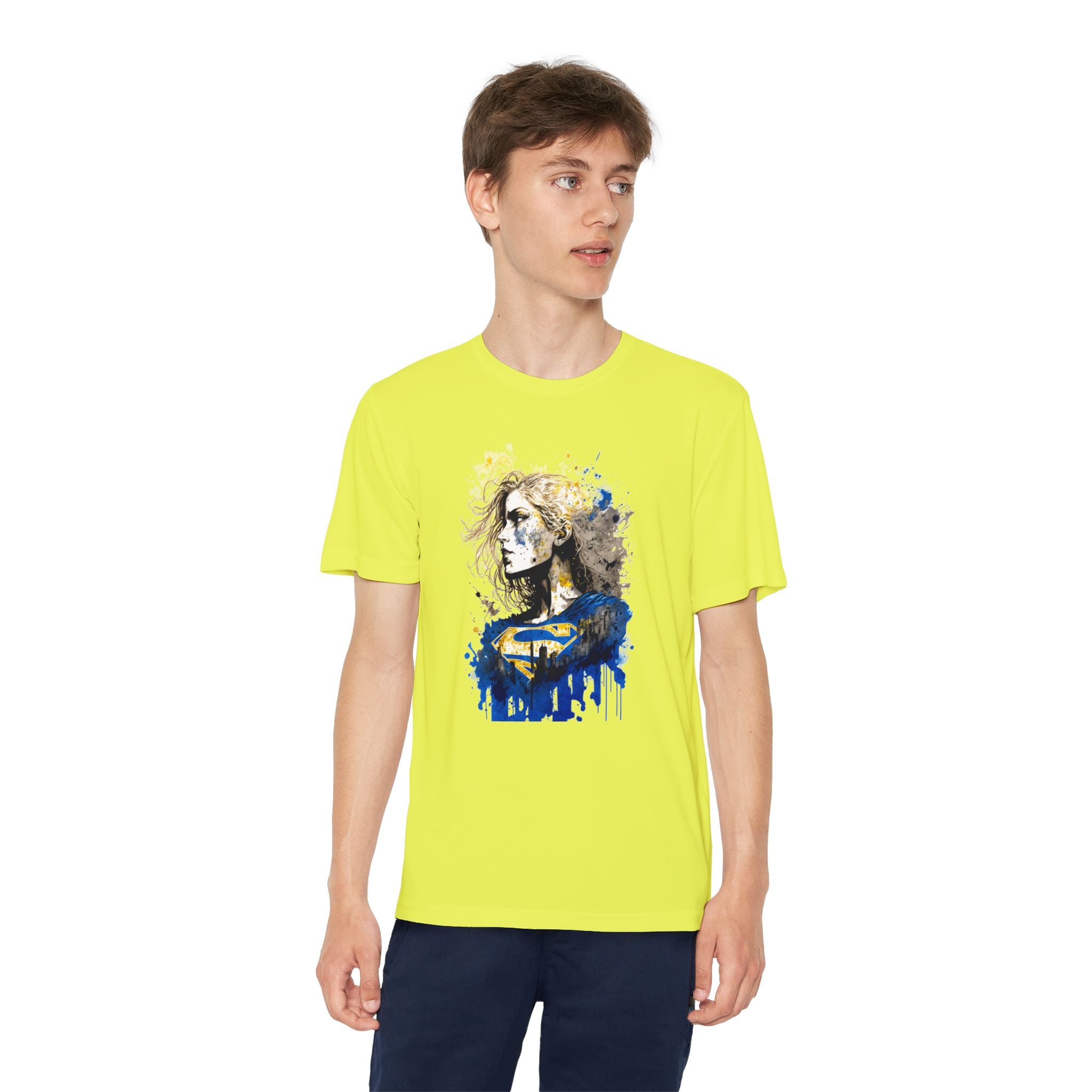 Superhero Youth T-Shirt Sports Graphic Tee, Cool Athletic Shirt for Kids