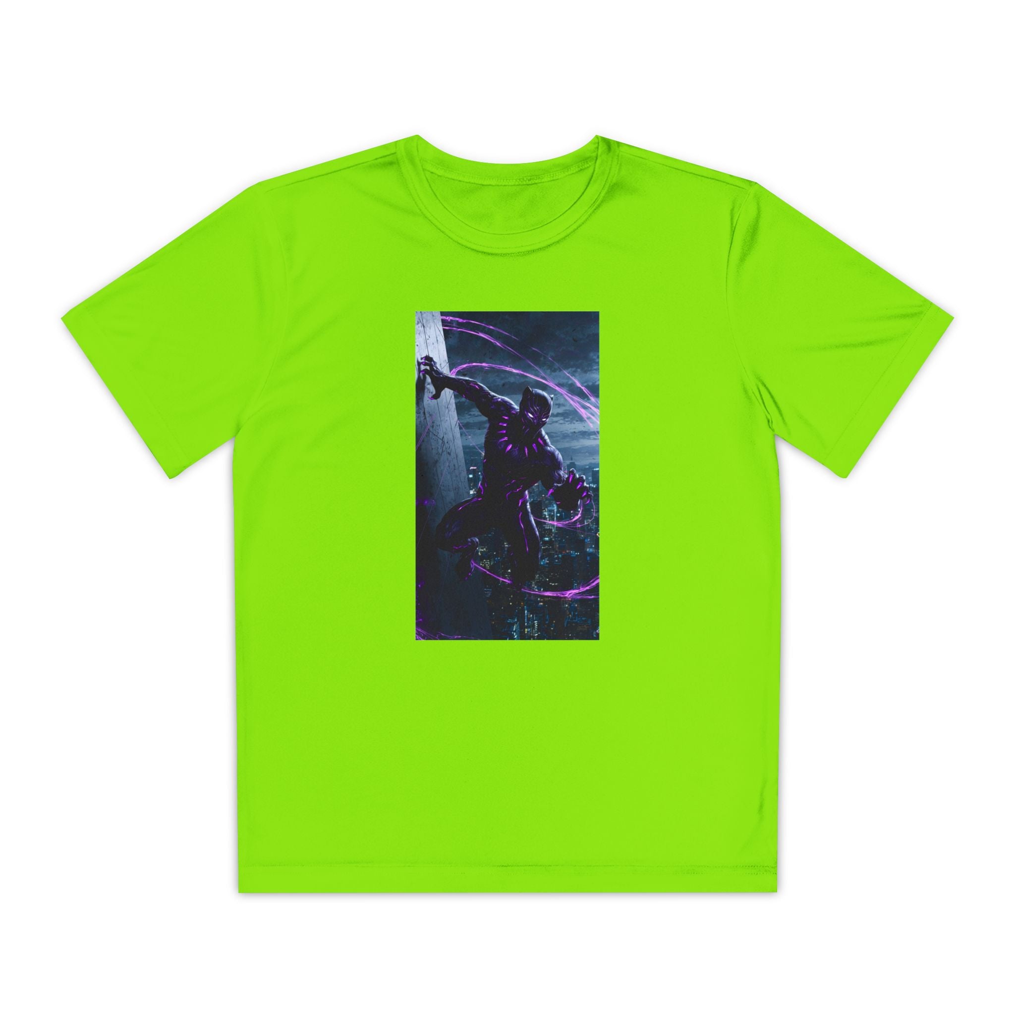 The Black Panther Superhero Marvel Patriotic, Kids Graphic T-Shirt, Boys Hero Top, Girls Comic Book Clothing, Birthday