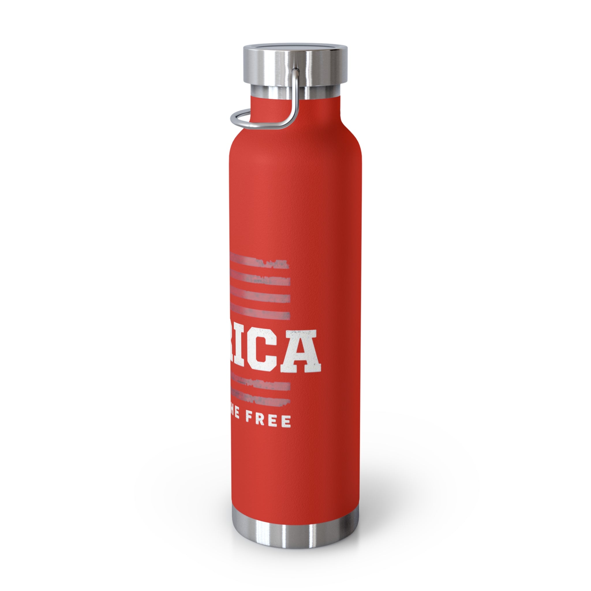 Merica Flag Patriotic Copper Insulated Water Bottle