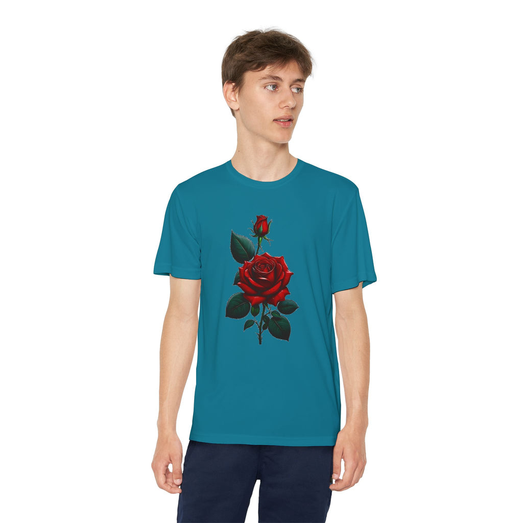 Flower Youth Tshirt, Girls Floral Tee, Kids Spring Shirt, Children's Botanical Top, Teen Blossom T-Shirt