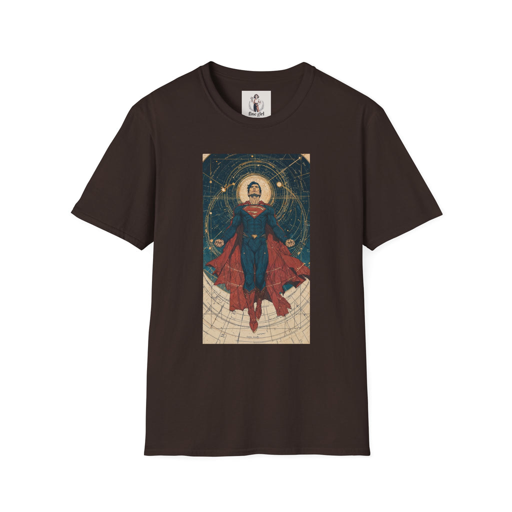 Superman Superhero Marvel Unisex Softstyle T-Shirt, Comic Book Tee, Geeky Clothing, Cosplay Costume Top