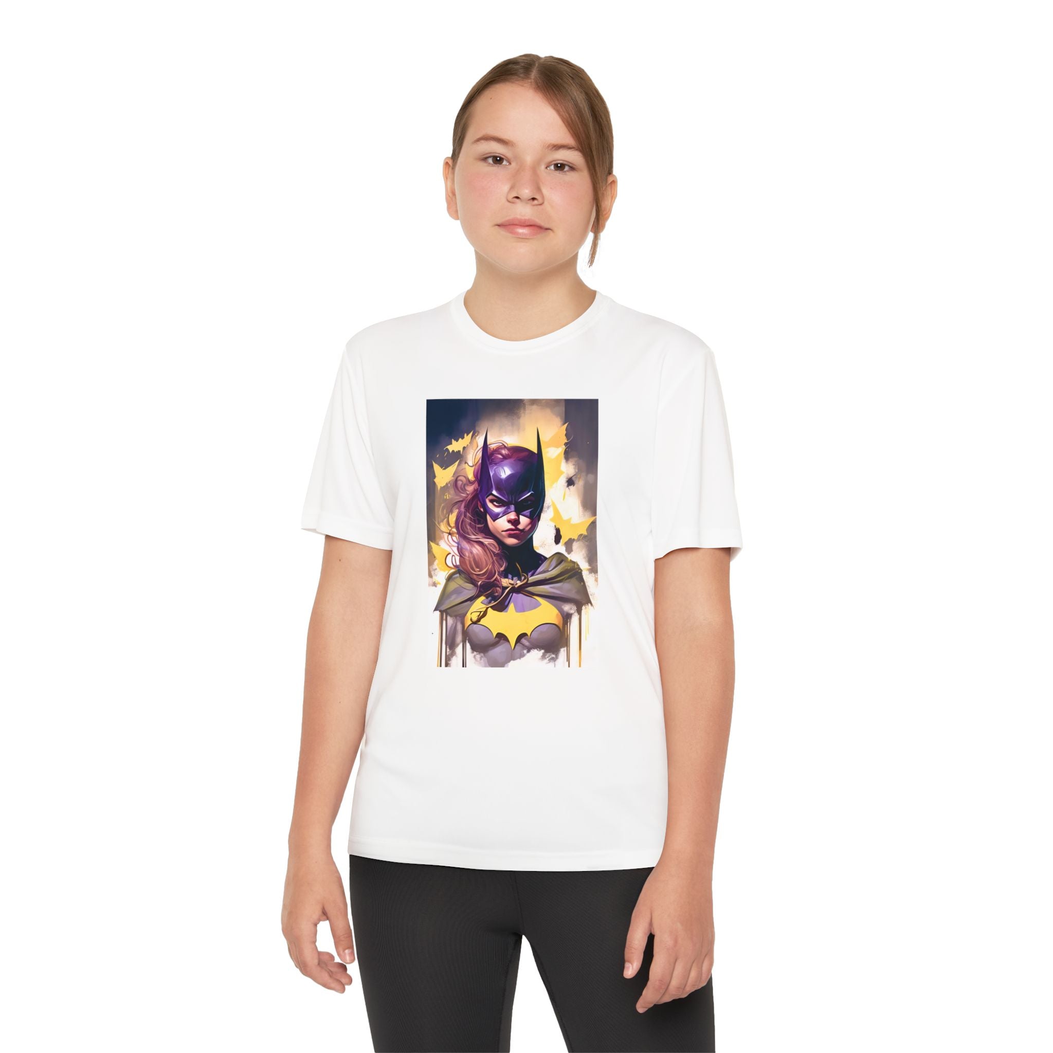 Superhero Youth T-Shirt Sports Graphic Tee, Cool Athletic Shirt for Kids