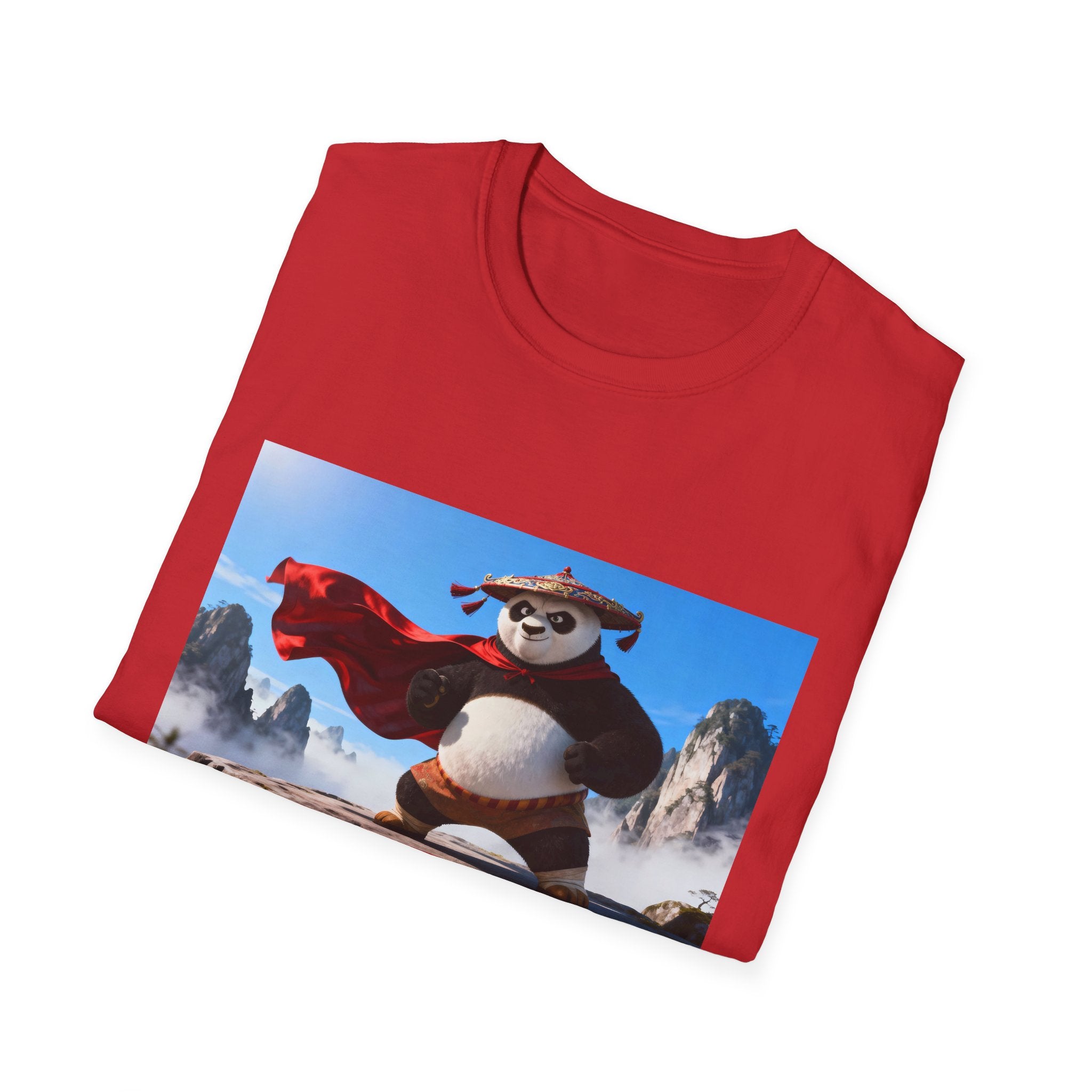 Kung Fu Panda Unisex Softstyle T-Shirt, DreamWorks Animation Youth Competitor Tee, Graphic Tee, Movie Fan Gift, Cult Classic Shirt, Comfy