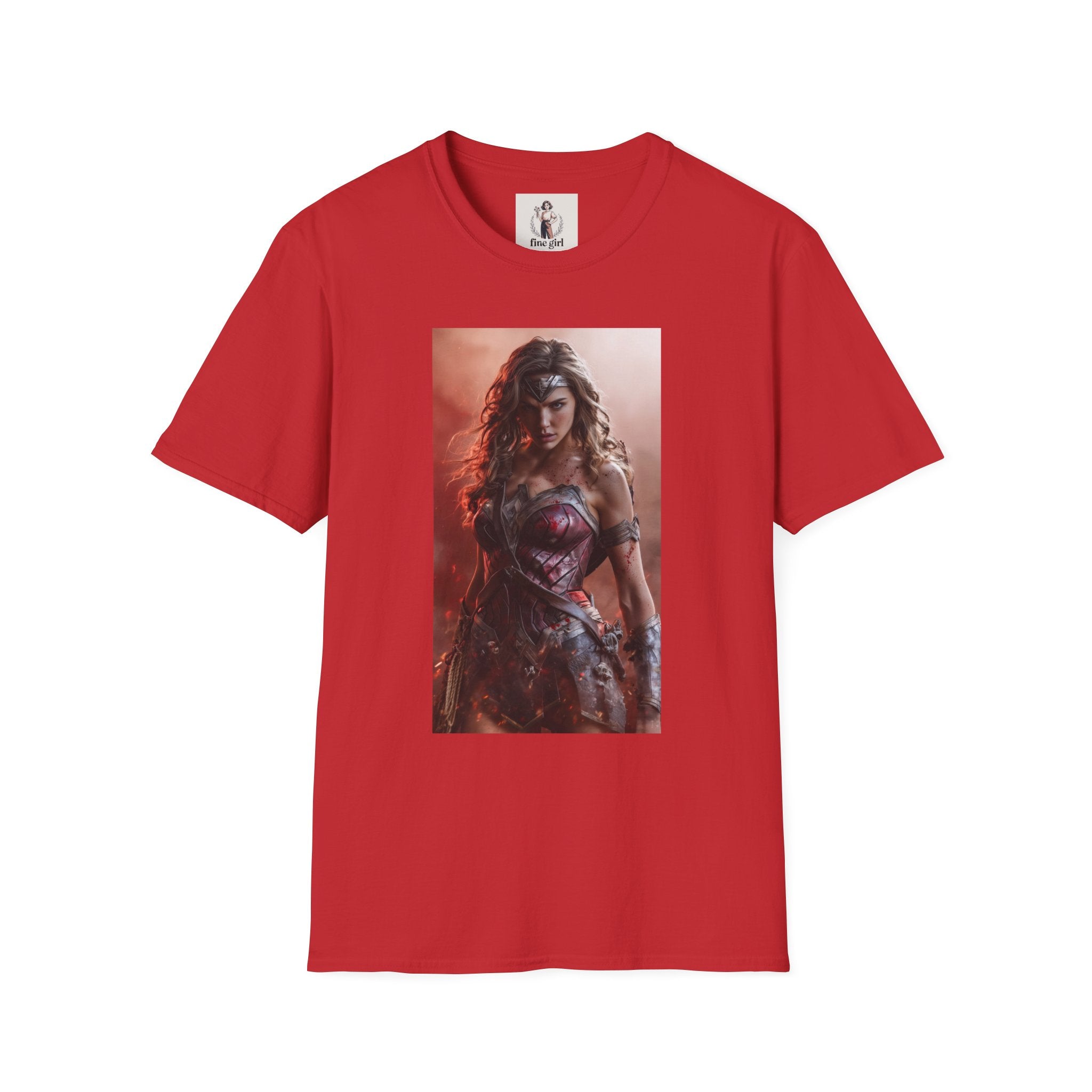 Wonder Woman Marvel Unisex Softstyle T-Shirt, Comic Book Tee, Geeky Clothing, Cosplay Costume Top