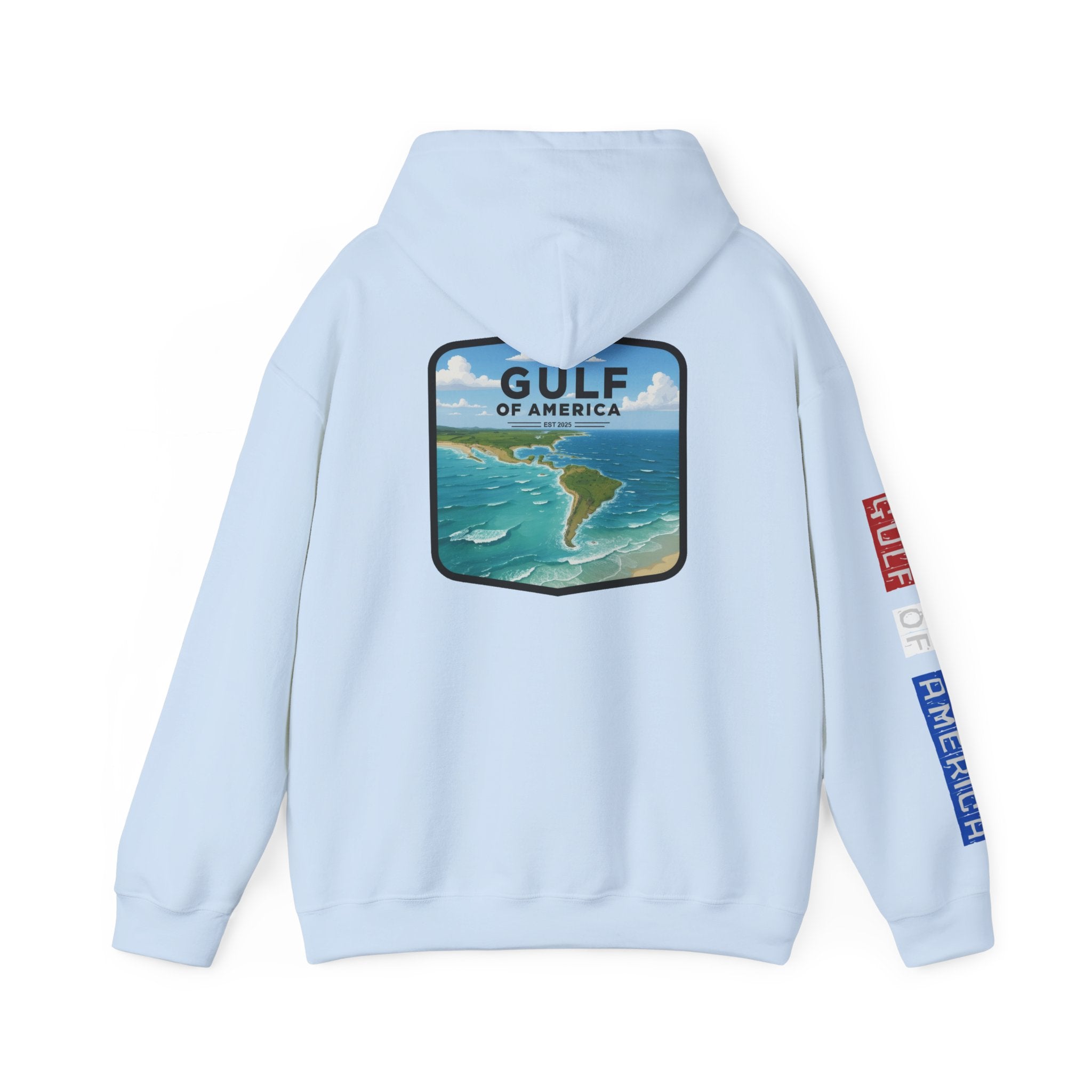 Gulf Of America Patriotic Hoodie, USA Patriotism Sweatshirt, American Flag Pullover, Independence Day Apparel, Fourth of July Gift