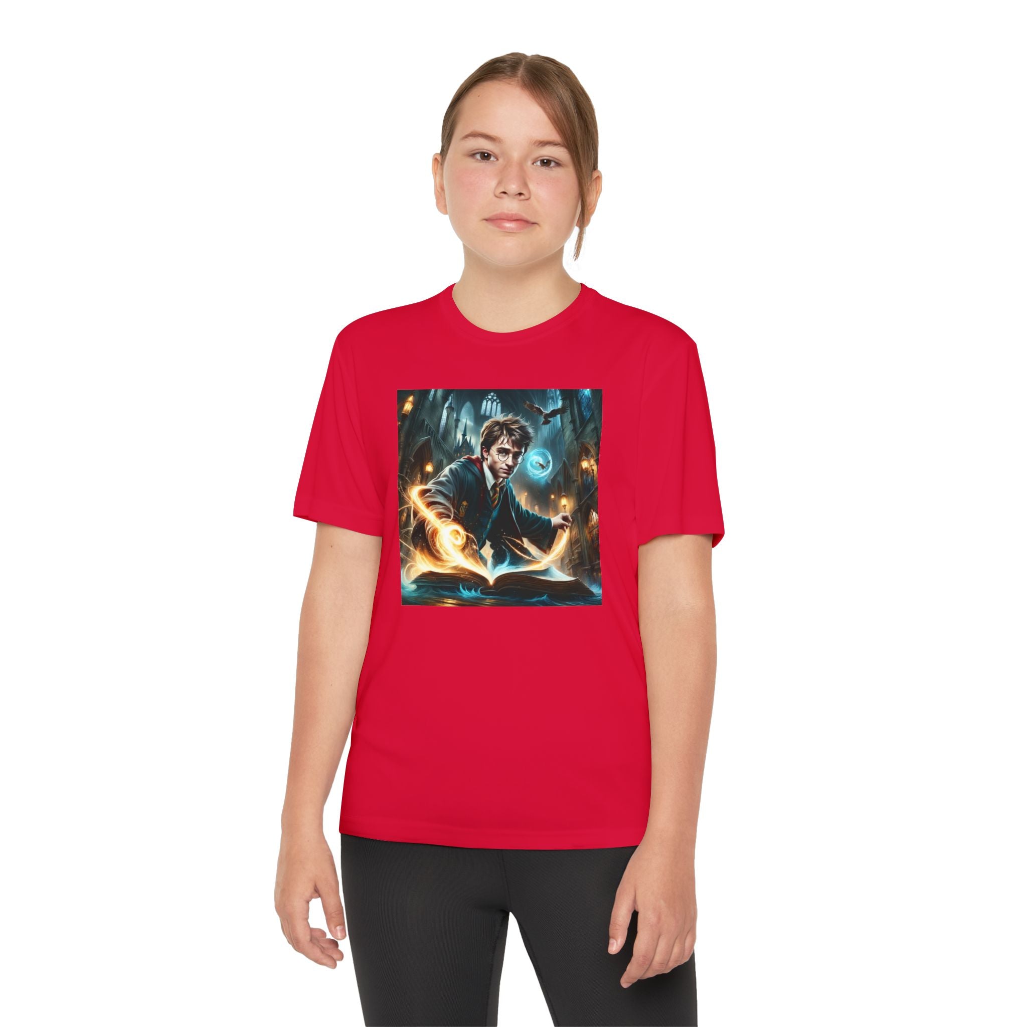 Youth Competitor Tee - Harry Potter, Wizard School Shirt, Magical Kids Top, Hogwarts Fan Gift, Sorcerer's Stone T-Shirt