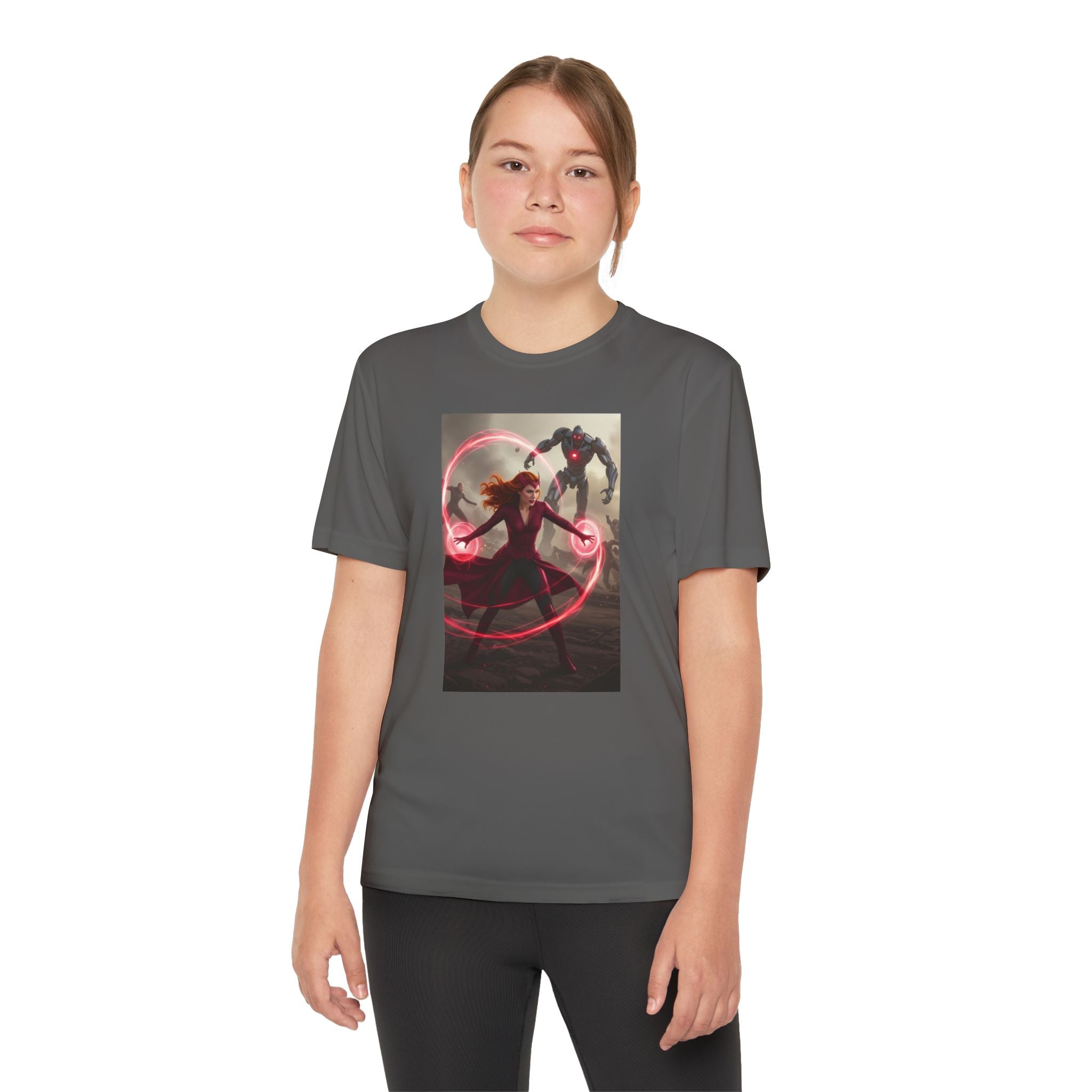 Superhero Youth T-Shirt Sports Graphic Tee, Cool Athletic Shirt for Kids