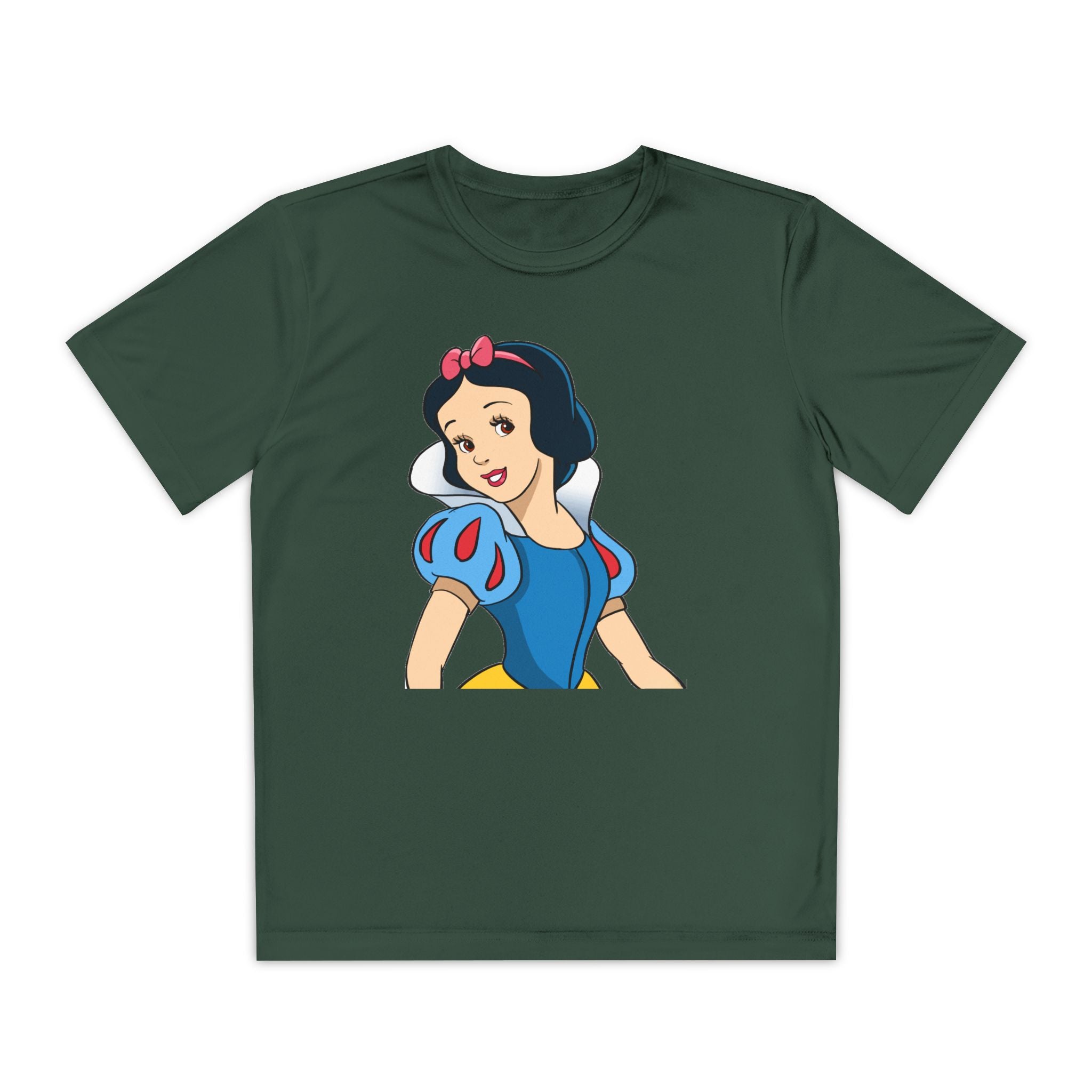 Snow White Youth T-Shirt Sports Graphic Tee, Cool Athletic Shirt for Kids, Perfect for Sports Events, Team Spirit