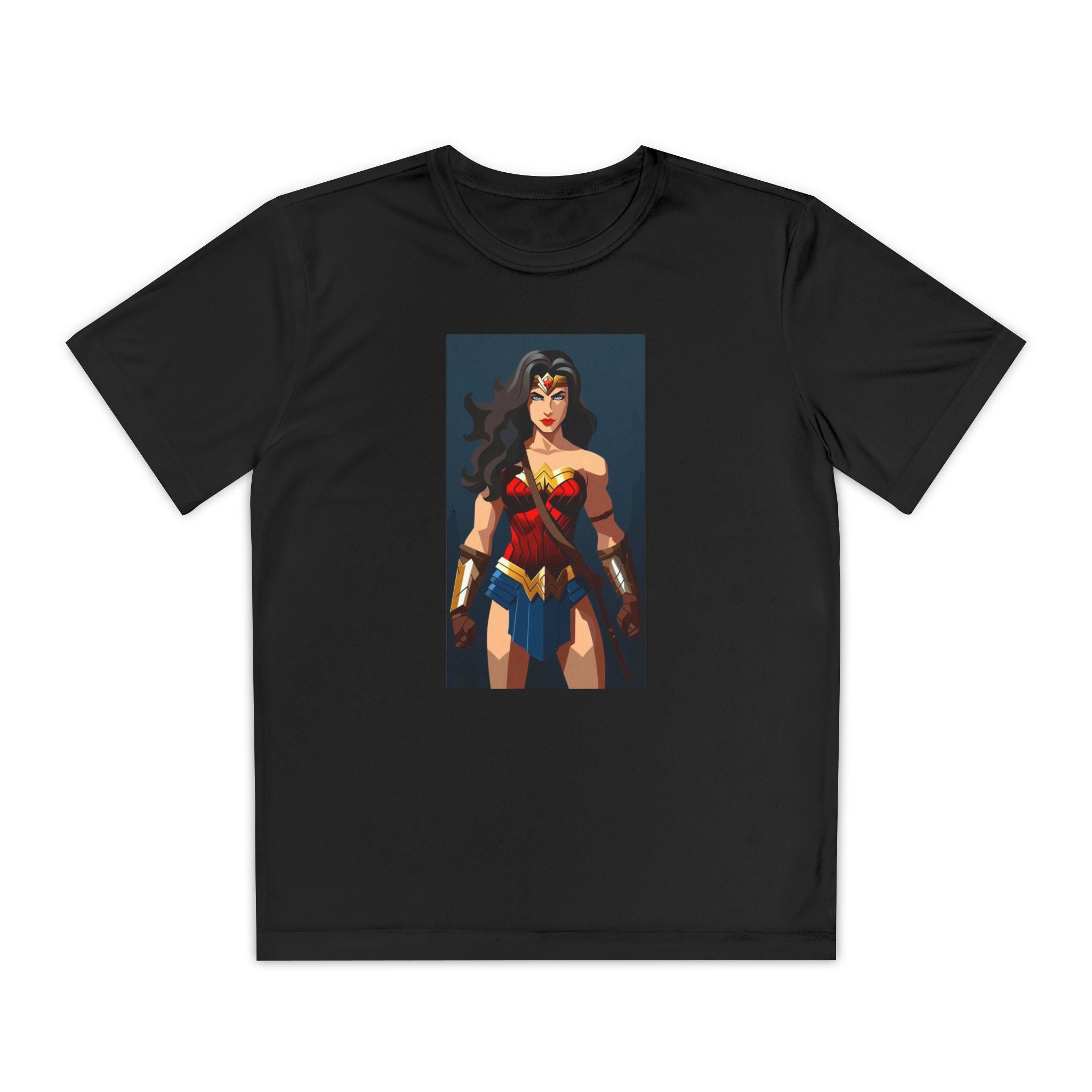 Superhero Youth T-Shirt Sports Graphic Tee, Cool Athletic Shirt for Kids