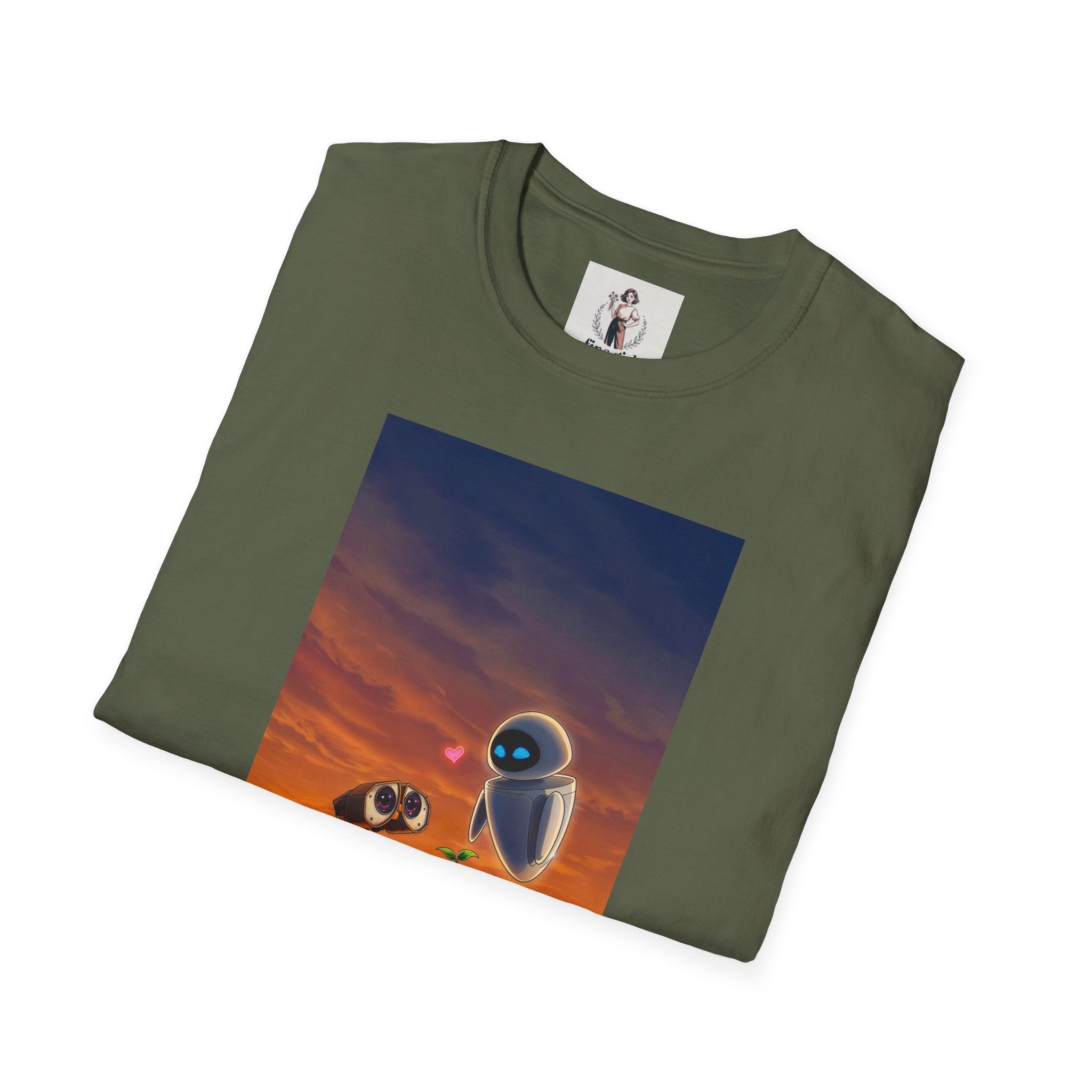 Wall-E Pixar Animation Unisex T-Shirt, Walt Disney Tee, Movie Lover Gift, Graphic Novelty Shirt, Cartoon Character Apparel