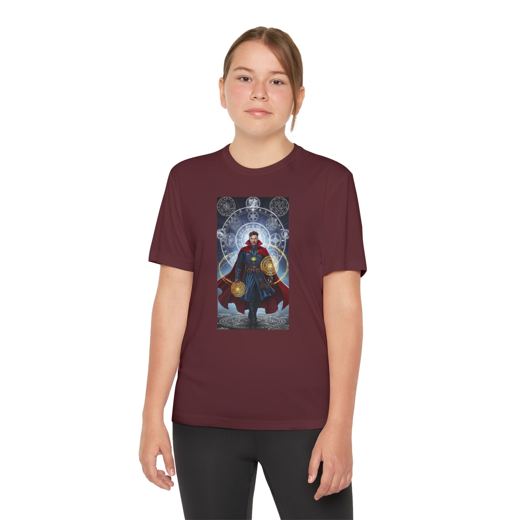Superhero Youth T-Shirt Sports Graphic Tee, Cool Athletic Shirt for Kids, Perfect for Sports Events, Team Spirit