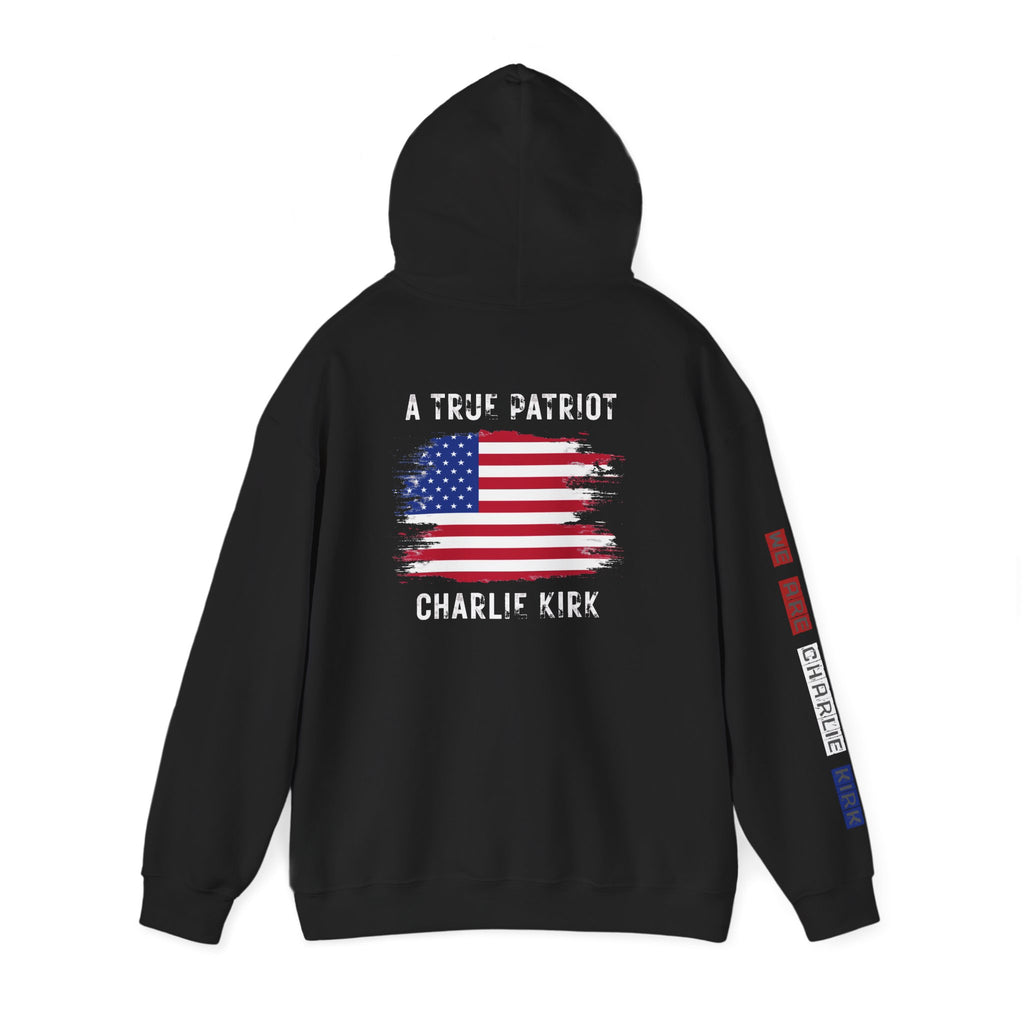 Charlie kirk Patriotic Hoodie Rebel Spirit Unisex Hoodie