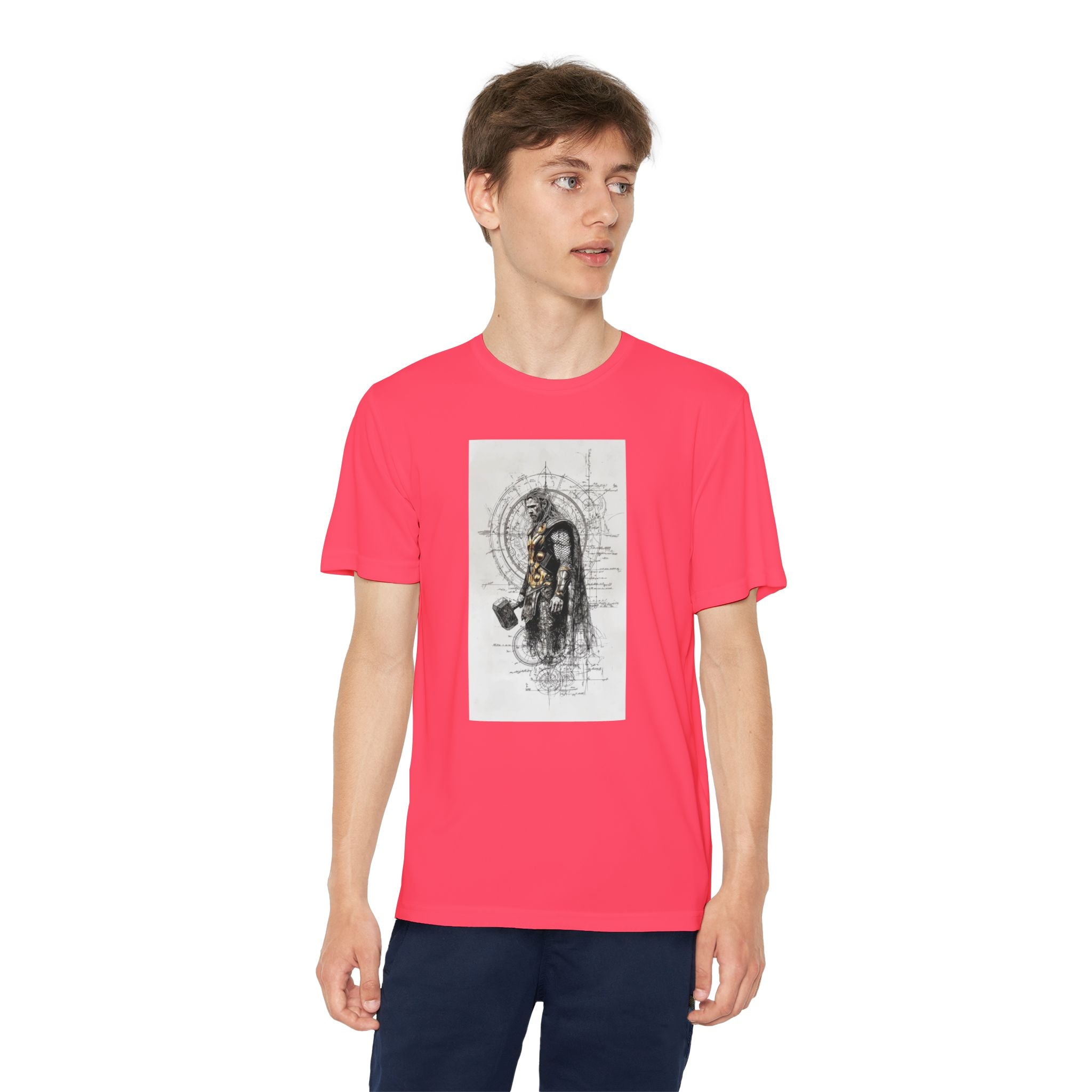 Superhero Youth T-Shirt Sports Graphic Tee, Cool Athletic Shirt for Kids