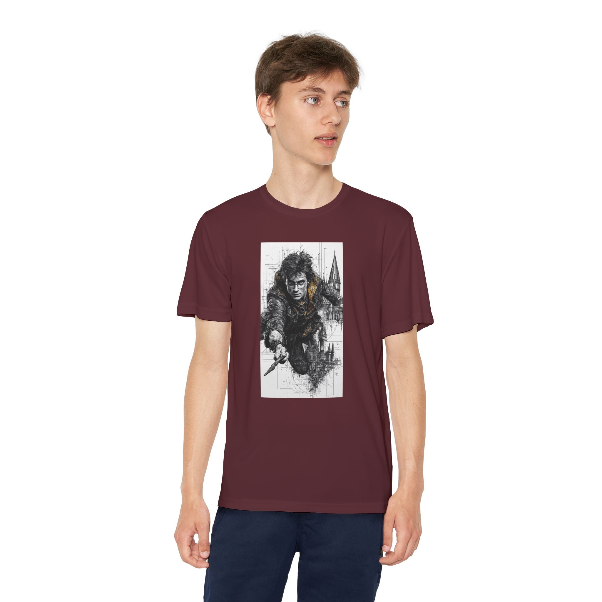 Youth Competitor Tee - Harry Potter, Wizard School Shirt, Magical Kids Top, Hogwarts Fan Gift, Sorcerer's Stone T-Shirt