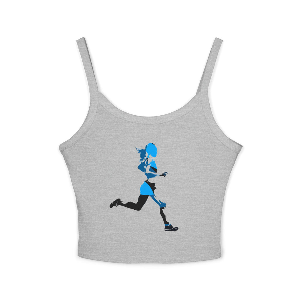 Running Woman Tank Top, Athletic Workout Top, Fitness Sleeveless Shirt, Jogging Muscle Tee, Exercise Gym Cami