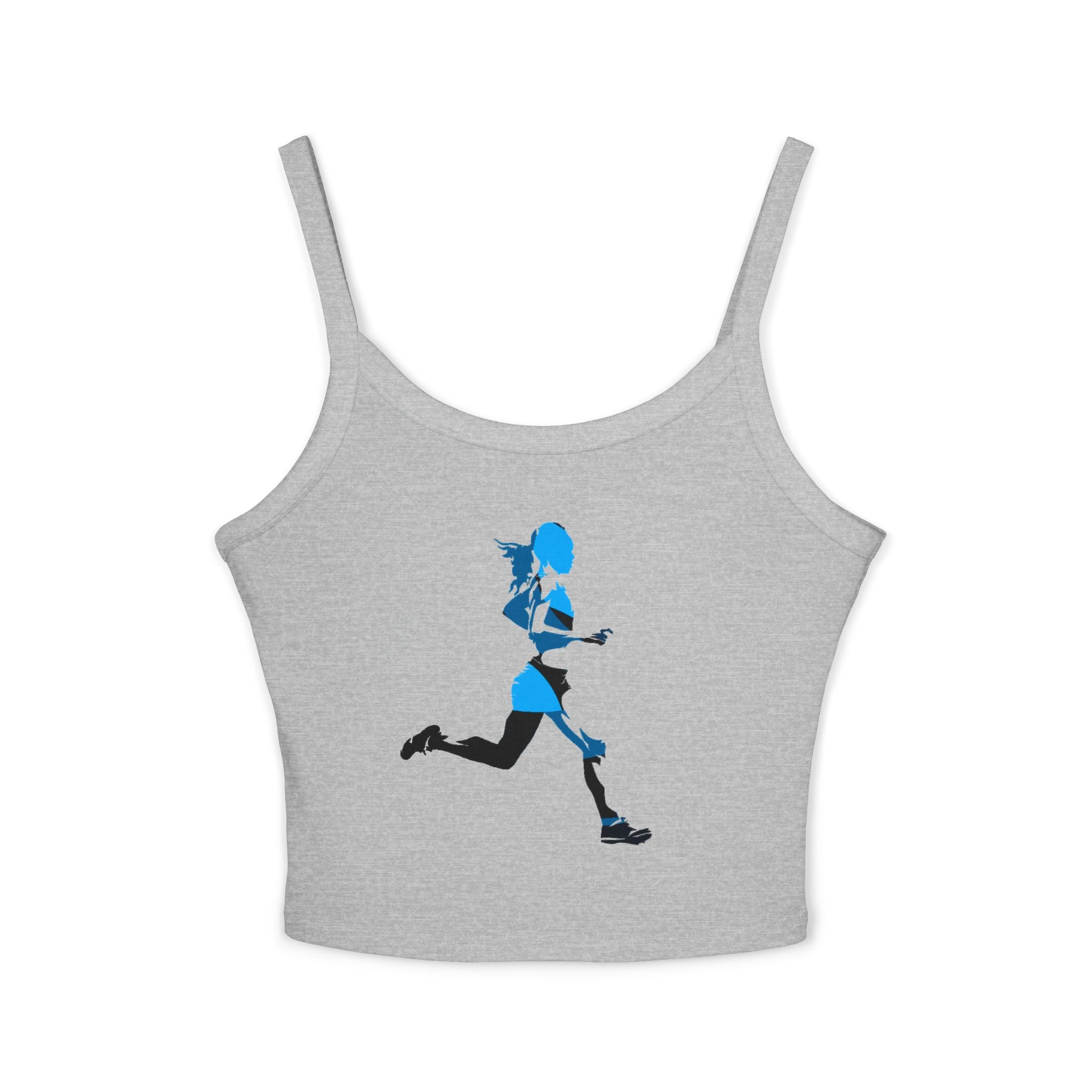 Running Woman Tank Top, Athletic Workout Top, Fitness Sleeveless Shirt, Jogging Muscle Tee, Exercise Gym Cami
