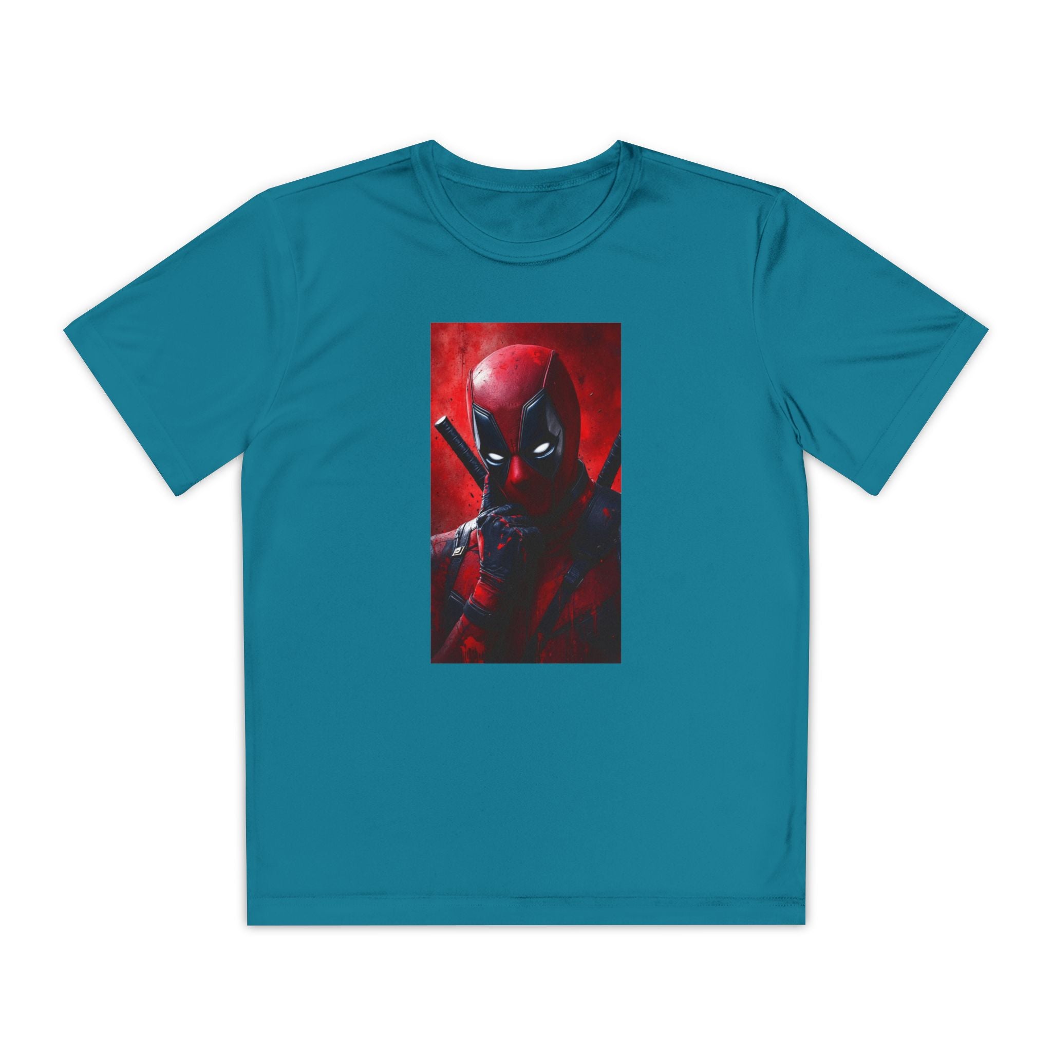 Deadpool Superhero Marvel Patriotic, Kids Graphic T-Shirt, Boys Hero Top, Girls Comic Book Clothing, Birthday