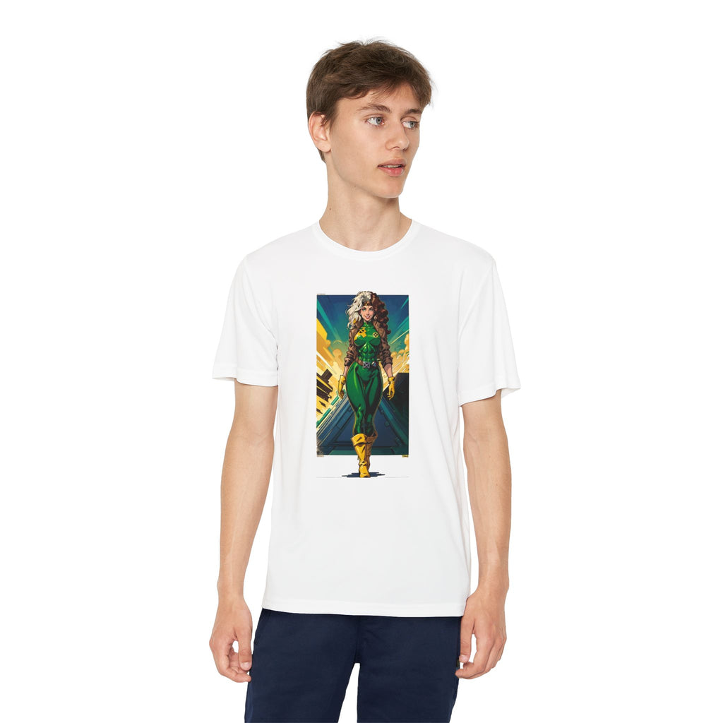 Superhero Youth T-Shirt Sports Graphic Tee, Cool Athletic Shirt for Kids