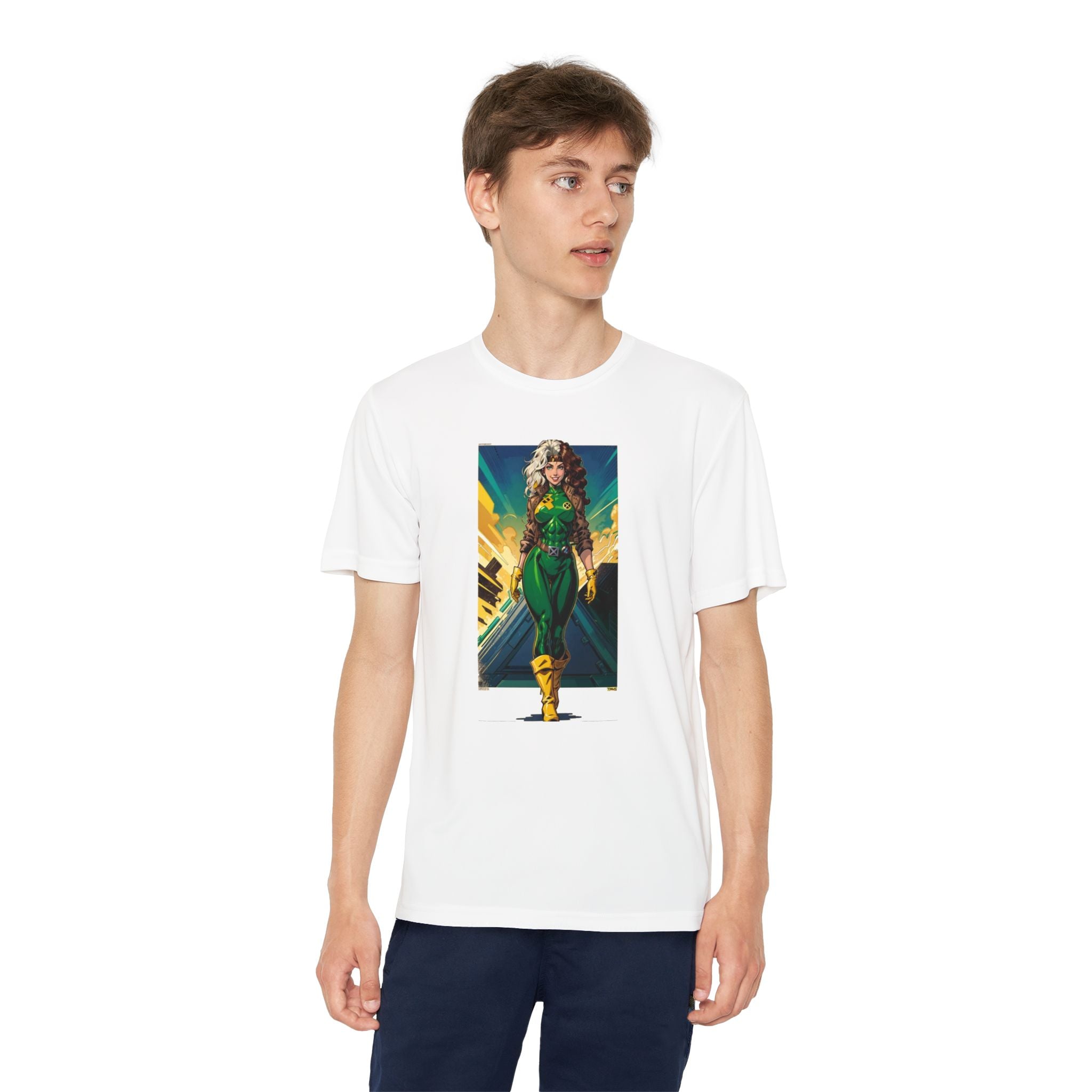 Superhero Youth T-Shirt Sports Graphic Tee, Cool Athletic Shirt for Kids
