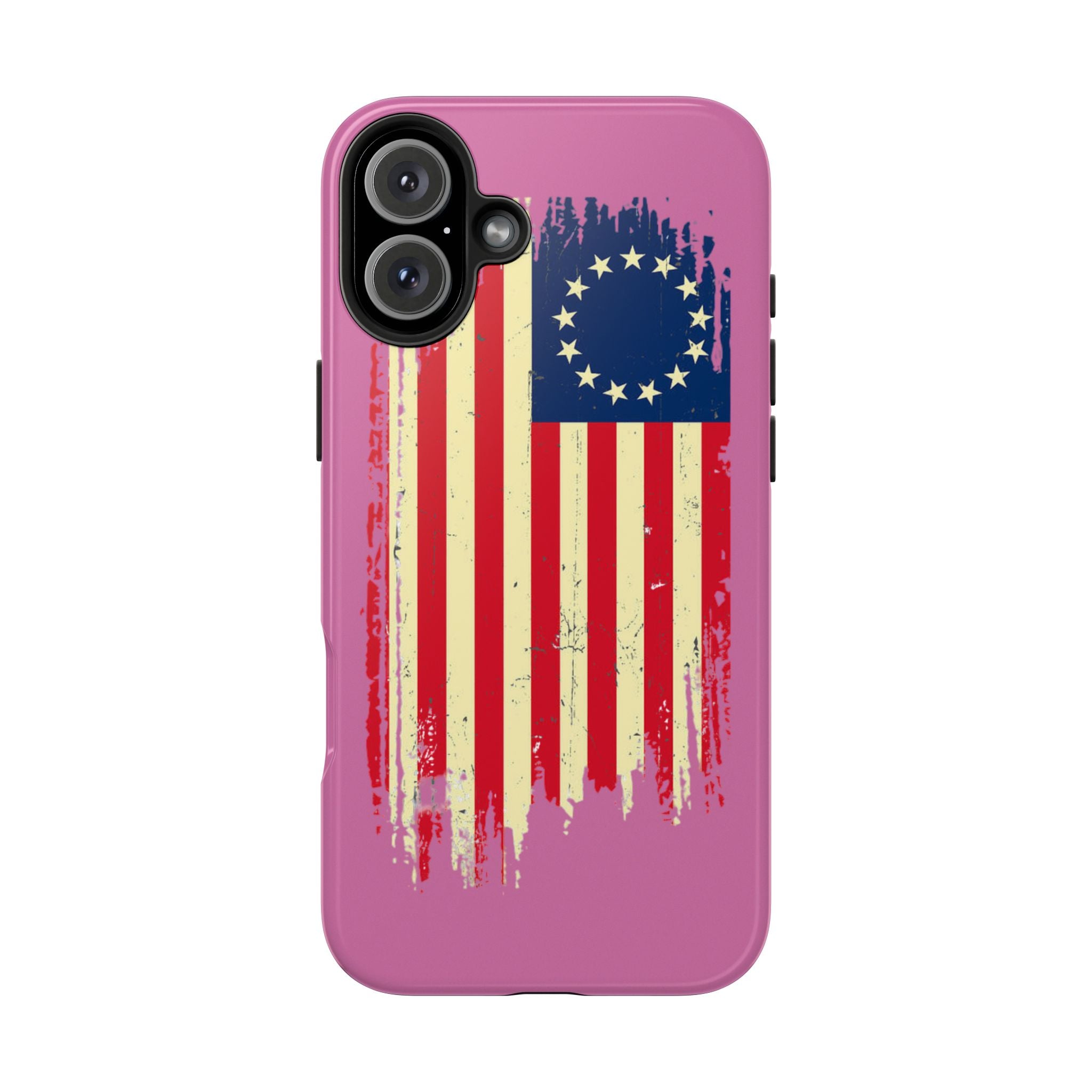 Patriotic Phone Cases with Vintage Flag Design, Tough Case for Independence Day, Memorial Day, 4th of July, Gift for Veterans, USA Pride