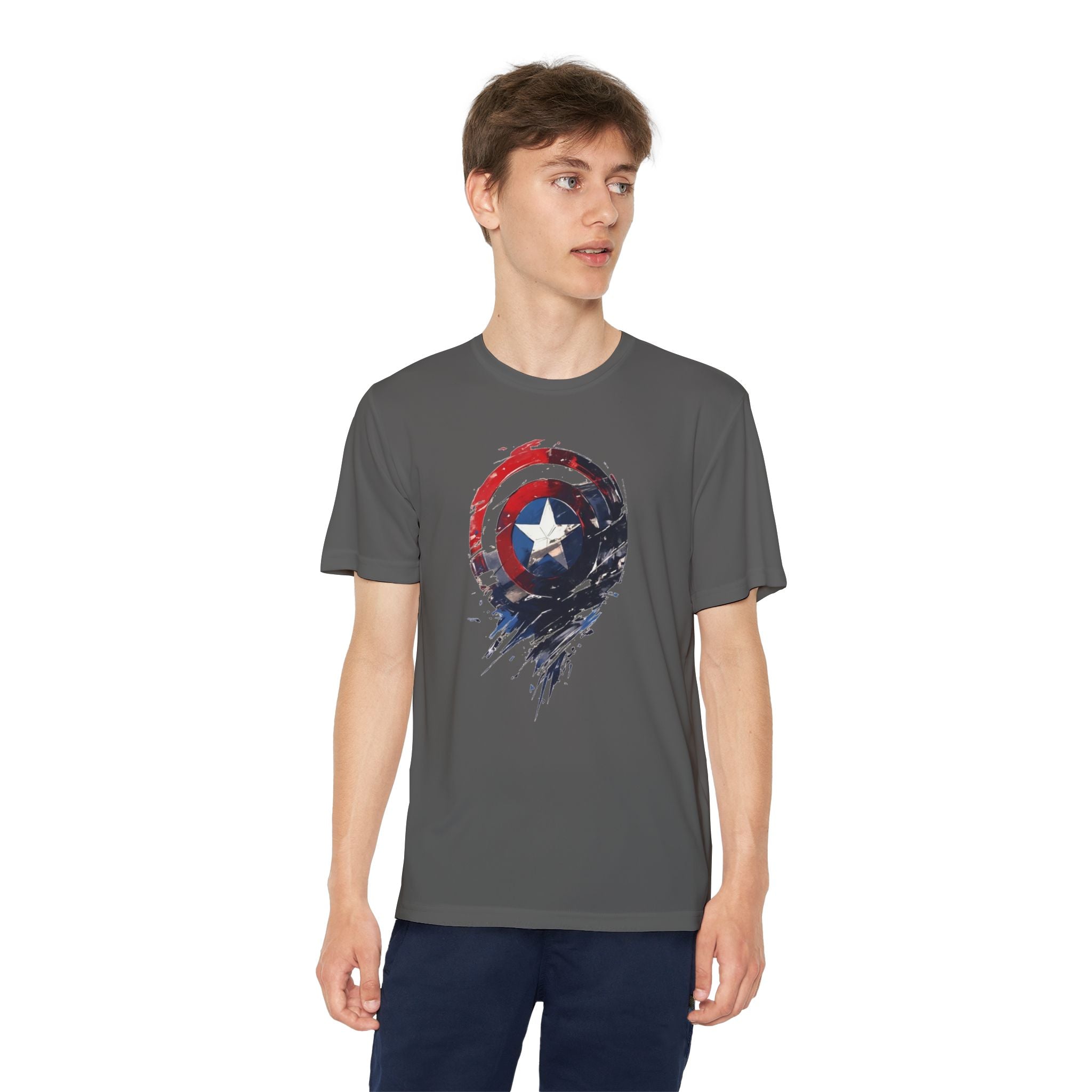 Advengers Youth T-Shirt Sports Graphic Tee, Cool Athletic Shirt for Kids