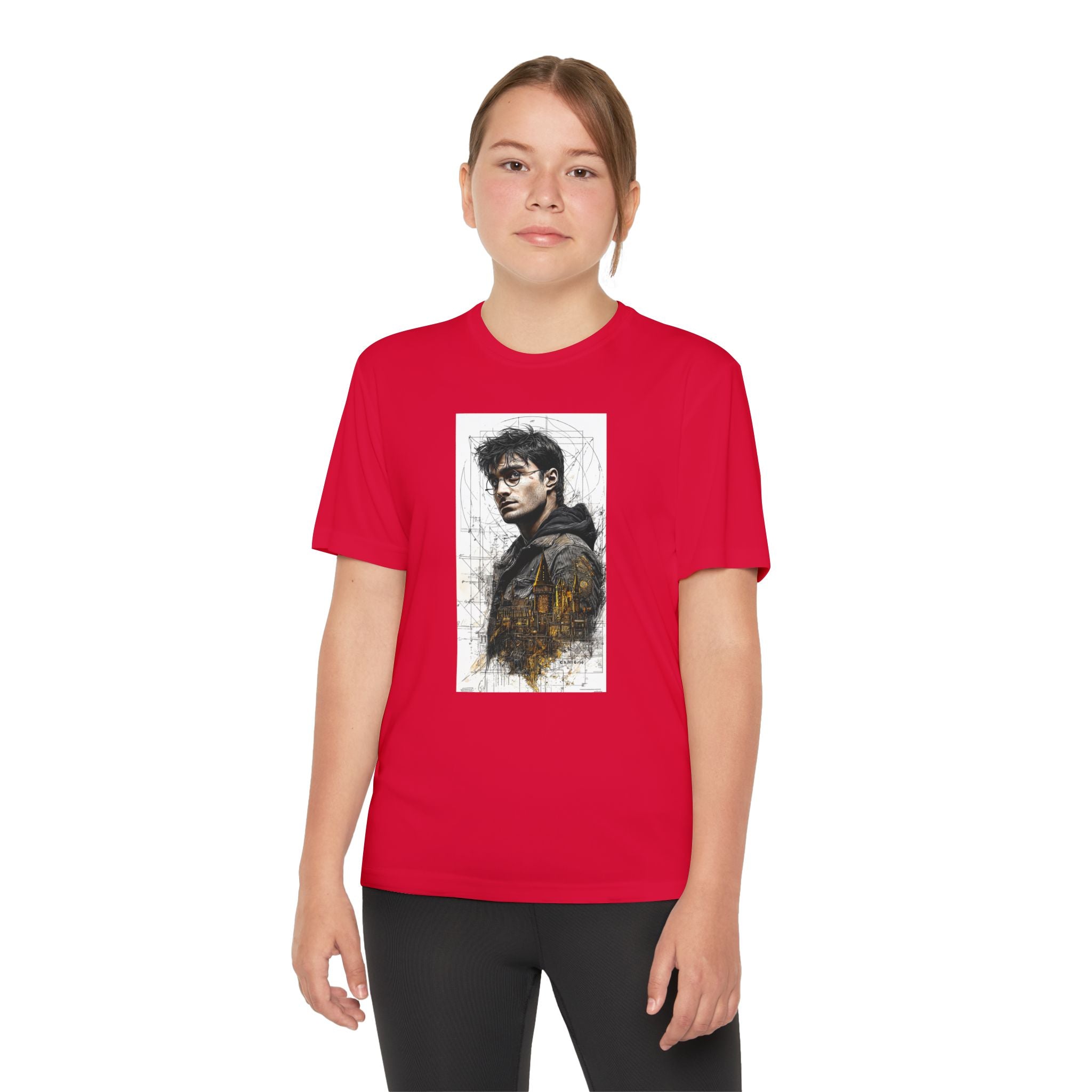 Youth Competitor Tee - Harry Potter, Wizard School Shirt, Magical Kids Top, Hogwarts Fan Gift, Sorcerer's Stone T-Shirt