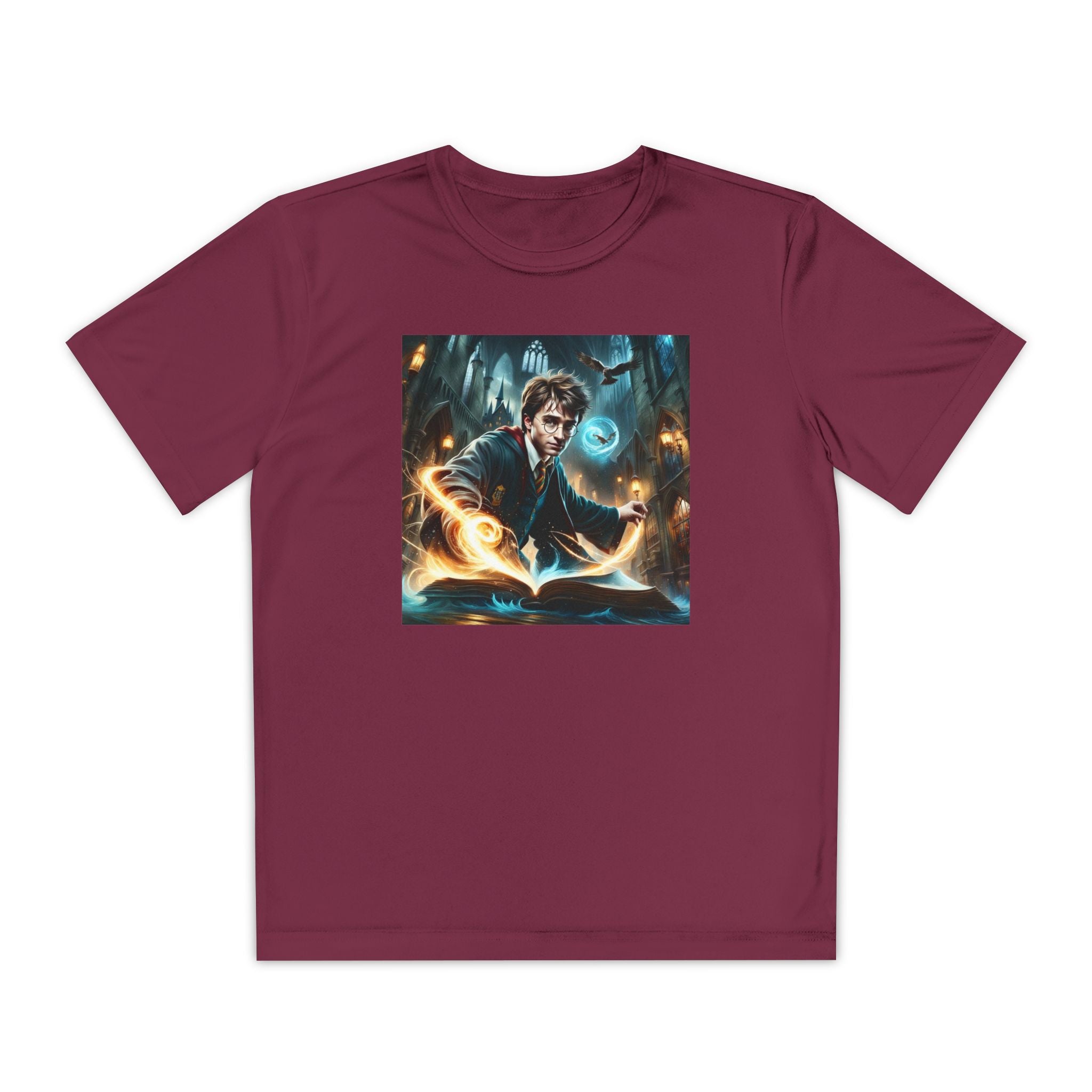 Youth Competitor Tee - Harry Potter, Wizard School Shirt, Magical Kids Top, Hogwarts Fan Gift, Sorcerer's Stone T-Shirt