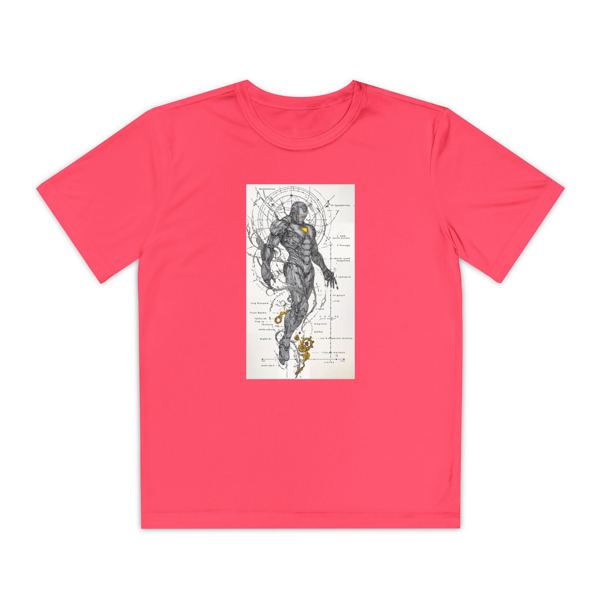 Superhero Youth T-Shirt Sports Graphic Tee, Cool Athletic Shirt for Kids