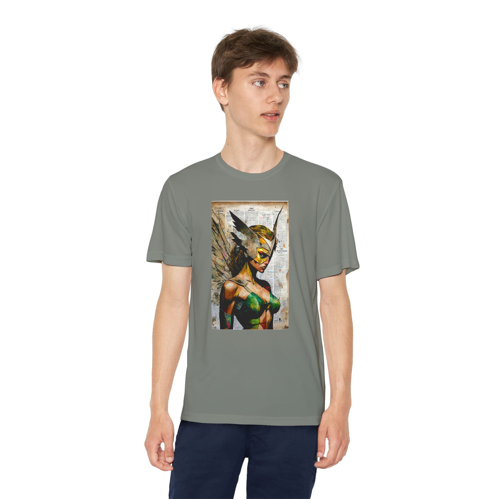 Superhero Youth T-Shirt Sports Graphic Tee, Cool Athletic Shirt for Kids