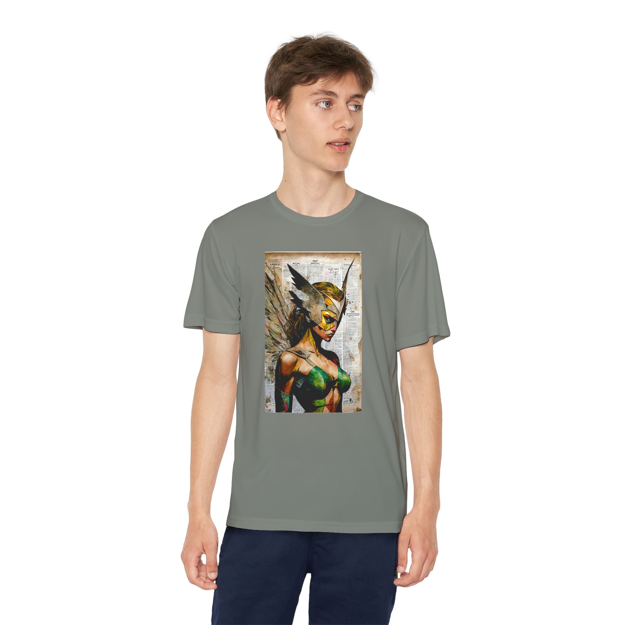 Superhero Youth T-Shirt Sports Graphic Tee, Cool Athletic Shirt for Kids