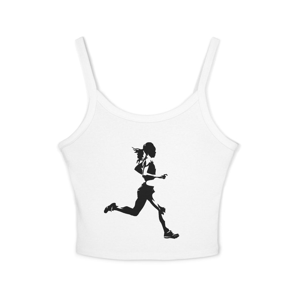 Running Woman Tank Top, Athletic Workout Top, Fitness Sleeveless Shirt, Jogging Muscle Tee, Exercise Gym Cami