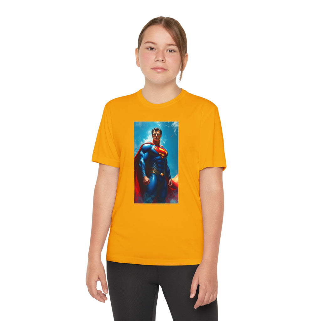 Superman Superhero Marvel T-Shirt, Youth Competitor Tee,  Kids Comic Book Hero Top, Children's Graphic Tee, Youth Super Power T-Shirt