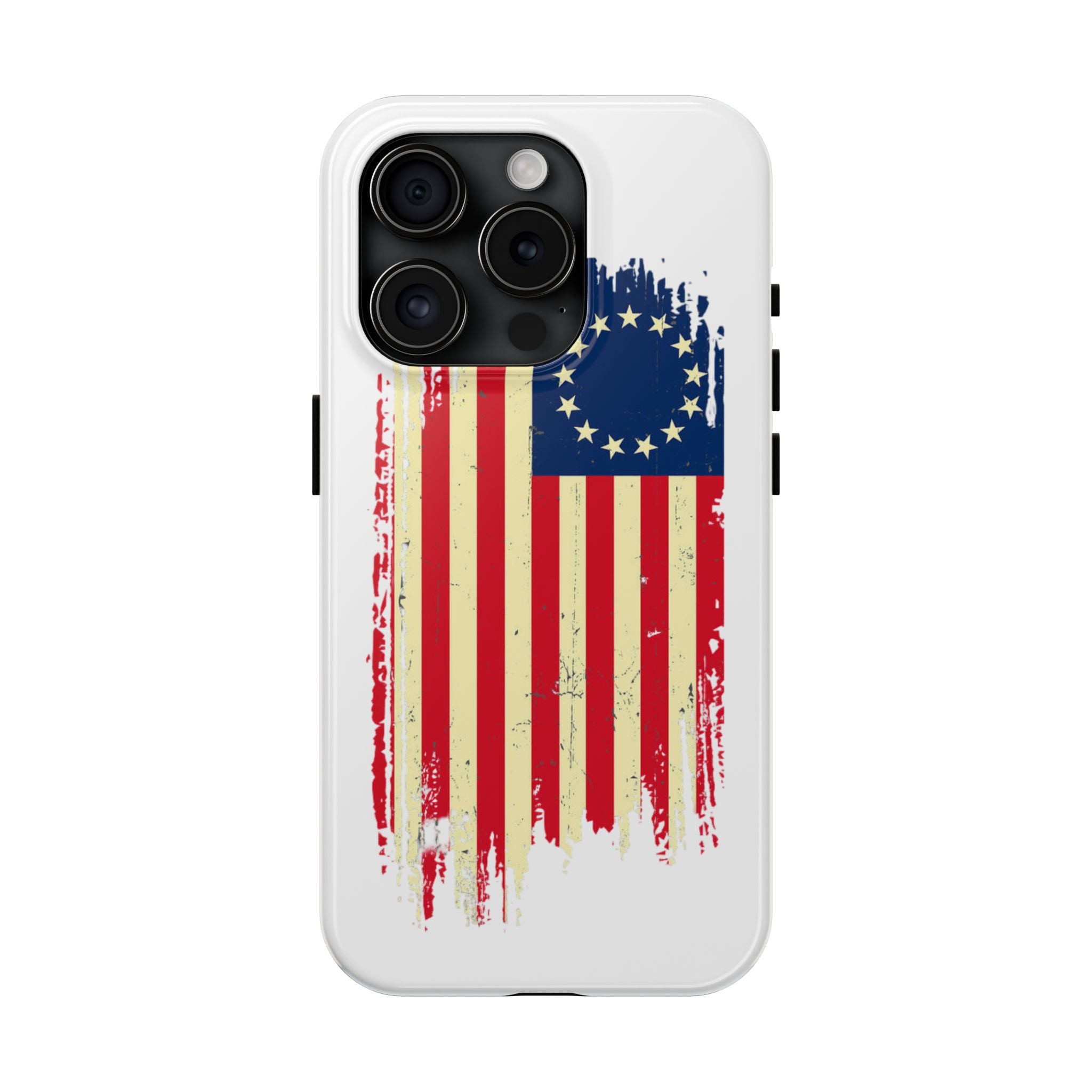 Patriotic Phone Cases with Vintage Flag Design, Tough Case for Independence Day, Memorial Day, 4th of July, Gift for Veterans, USA Pride