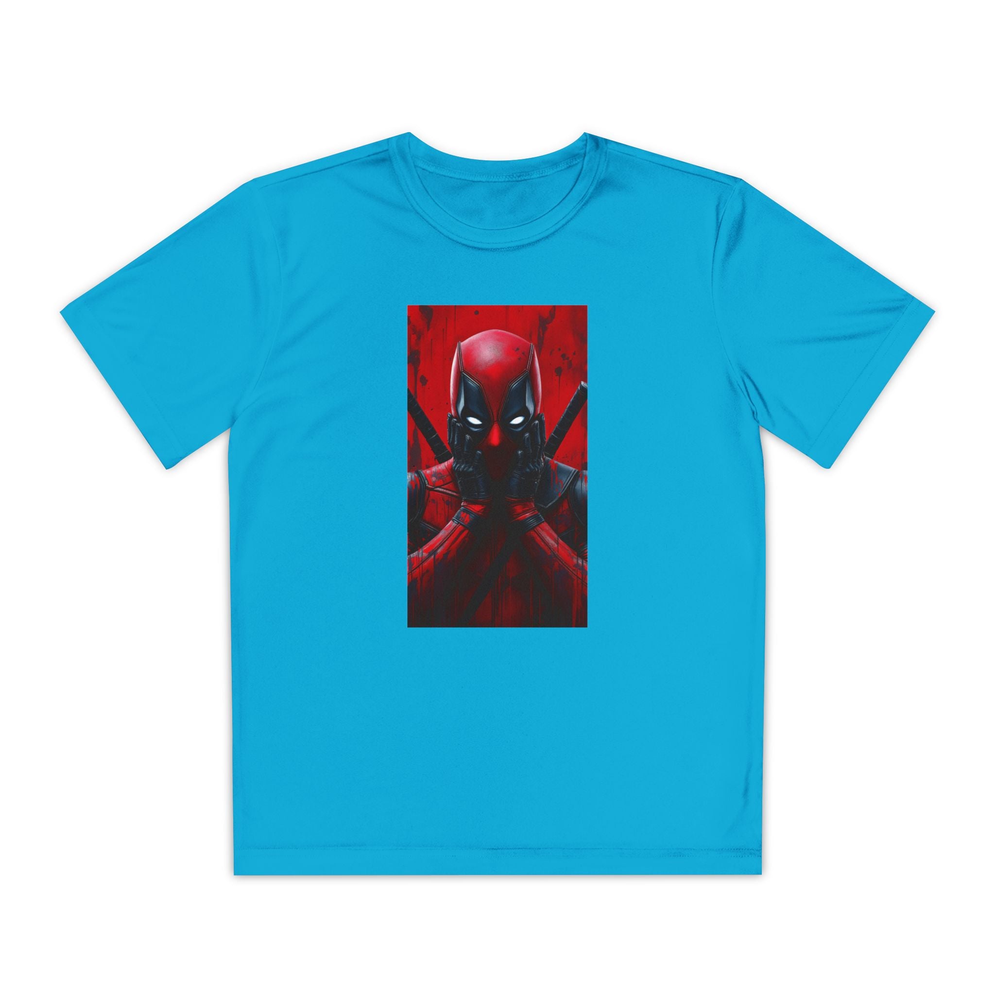 Deadpool Superhero Marvel Patriotic, Kids Graphic T-Shirt, Boys Hero Top, Girls Comic Book Clothing, Birthday